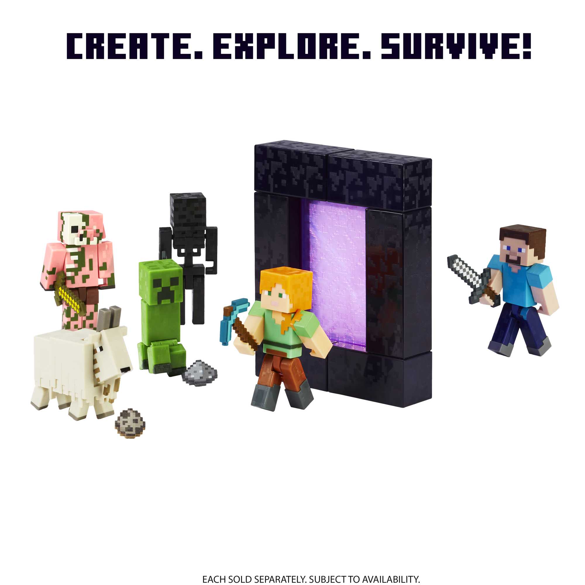 Minecraft Alex Build-A-Portal Figure - Image 5
