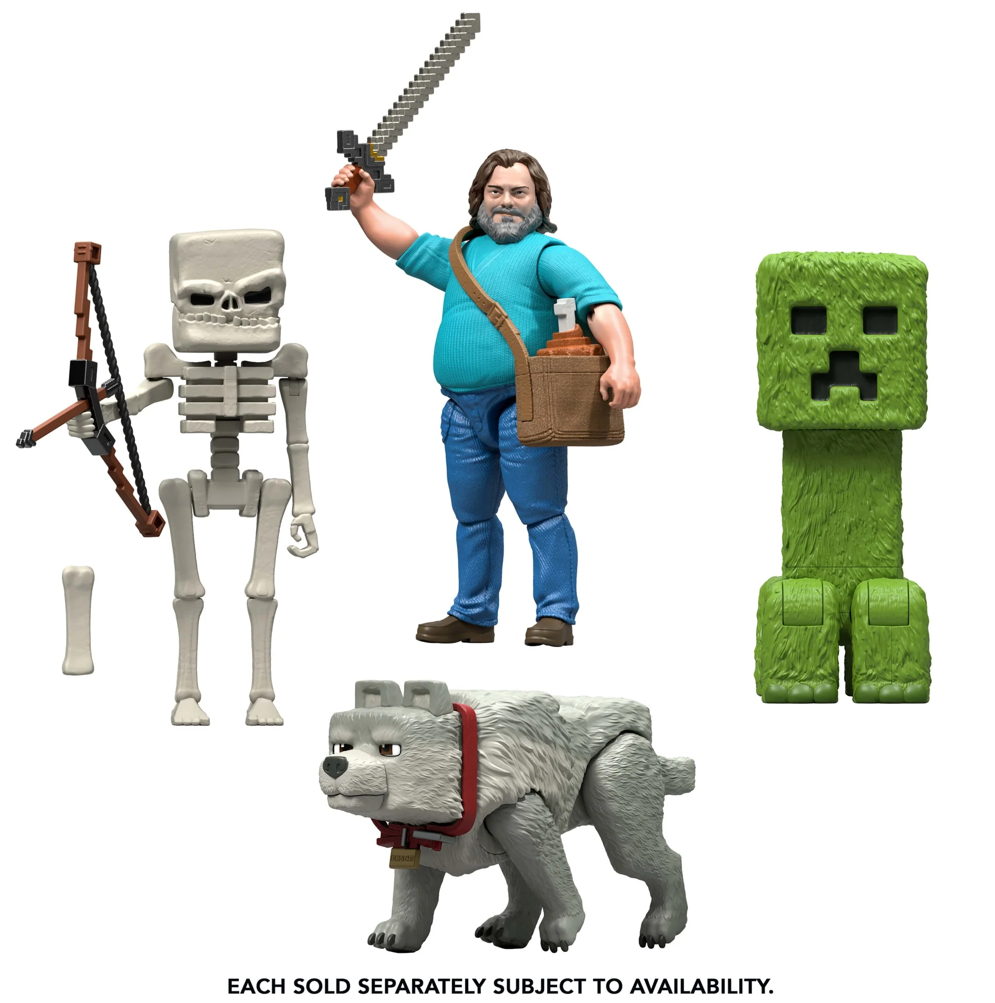 Minecraft-Assortiment De Figurines-Taille De 8 Cm Et Accessoires
