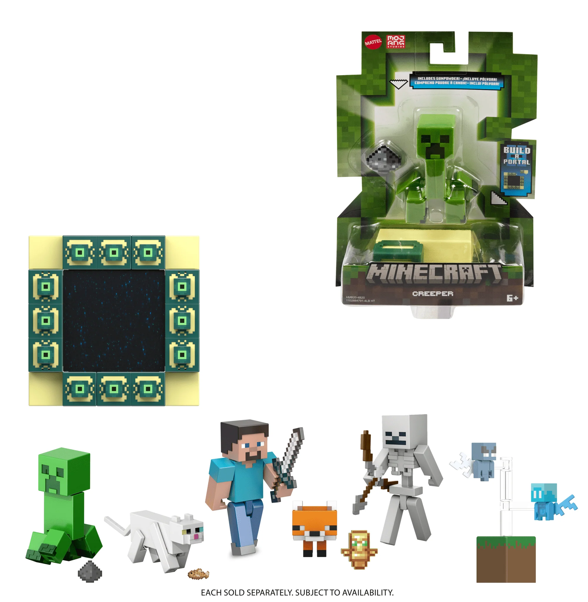 Collezione Di Personaggi E Accessori Minecraft in Scala Da 9,5 Cm Con Design Pixelato (I Personaggi Possono Variare) - Image 5