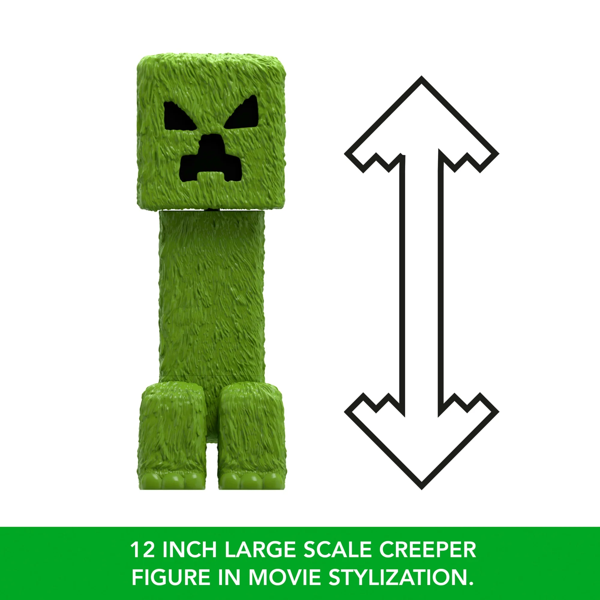 Minecraft Creeper Large-Scale Action Figure, 12-Inch Character Collectible Inspired By The Movie - Image 3