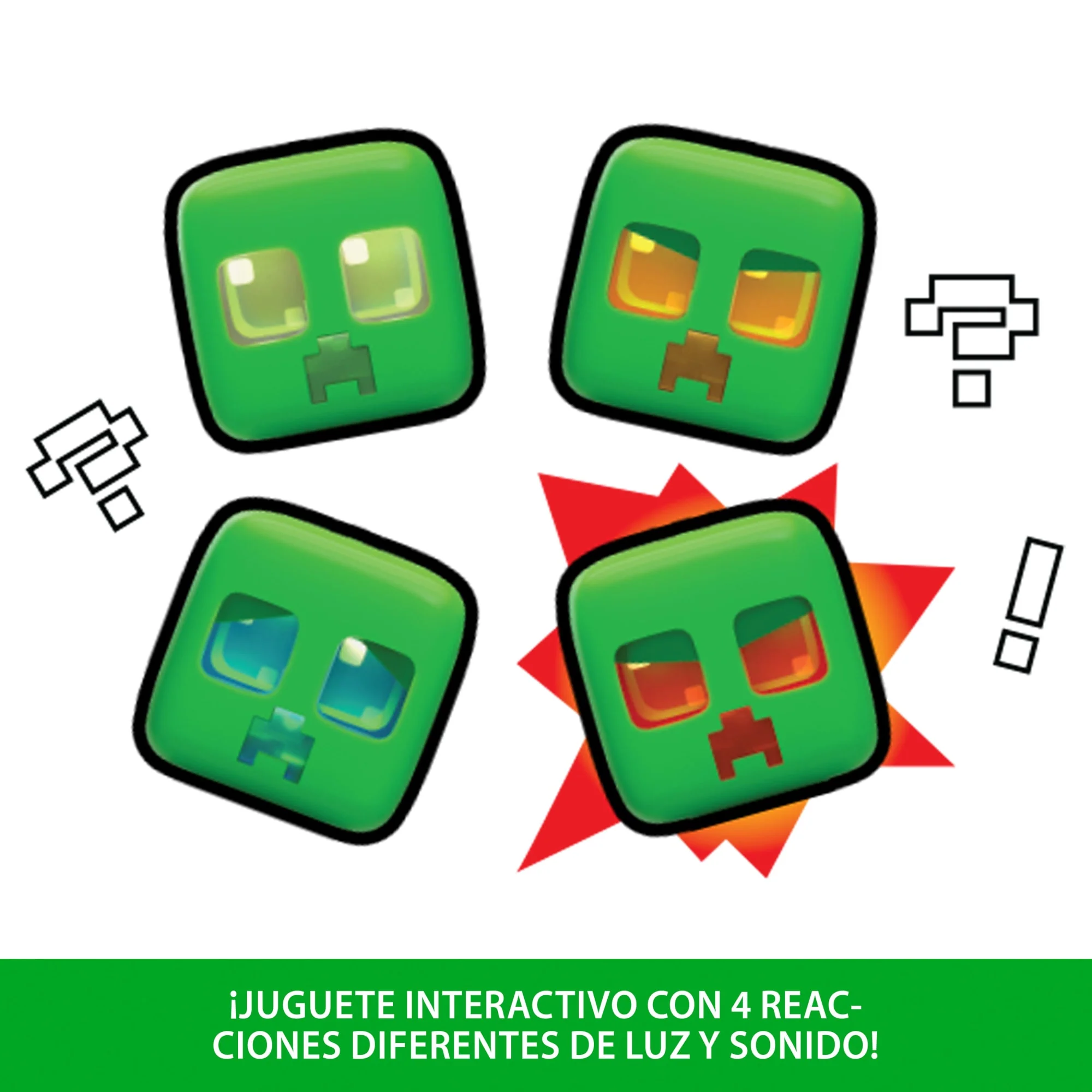 Figura De Acción Interactiva Creeper Mascota De Minecraft Con Luces, Sonidos Y Acción Explosiva - Image 4