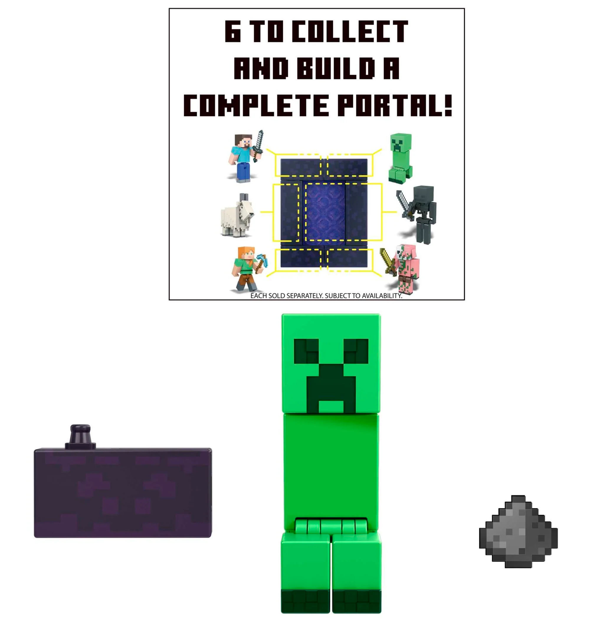 Minecraft Creeper With Build-A-Portal Figure - Image 3