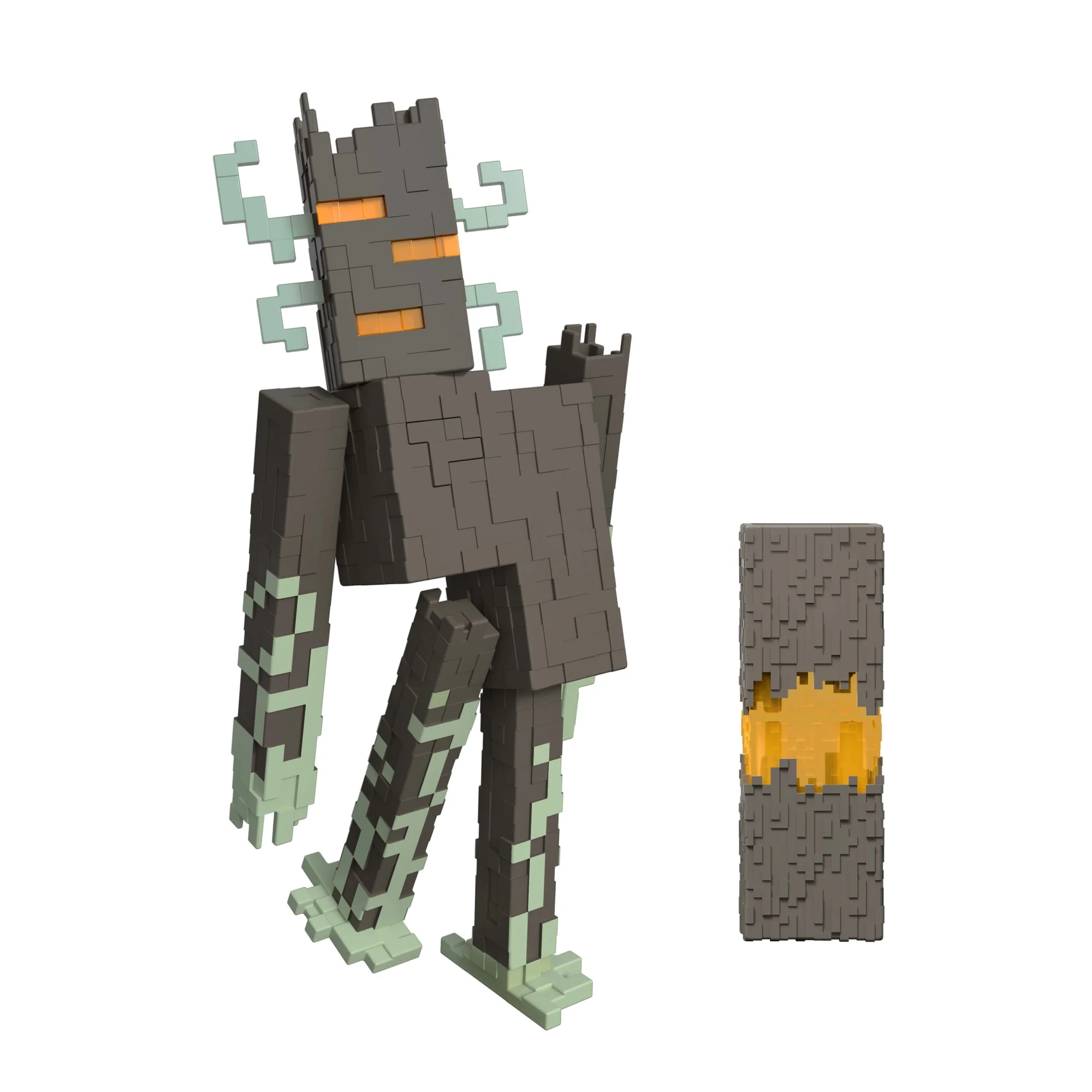Figura De Acción Del Crepitante De Minecraft Con Luces Interactivas, Sonidos Y Accesorio, Coleccionable De 20,3Cm