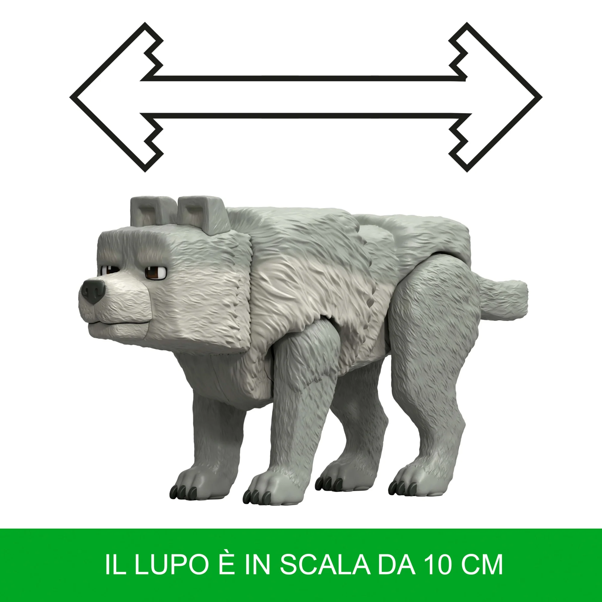 Minecraft Action Figure Di Dennis Il Lupo E Accessori, Set Di Giocattoli Da 8,2 Cm Circa Ispirato A Un Film Minecraft - Image 3