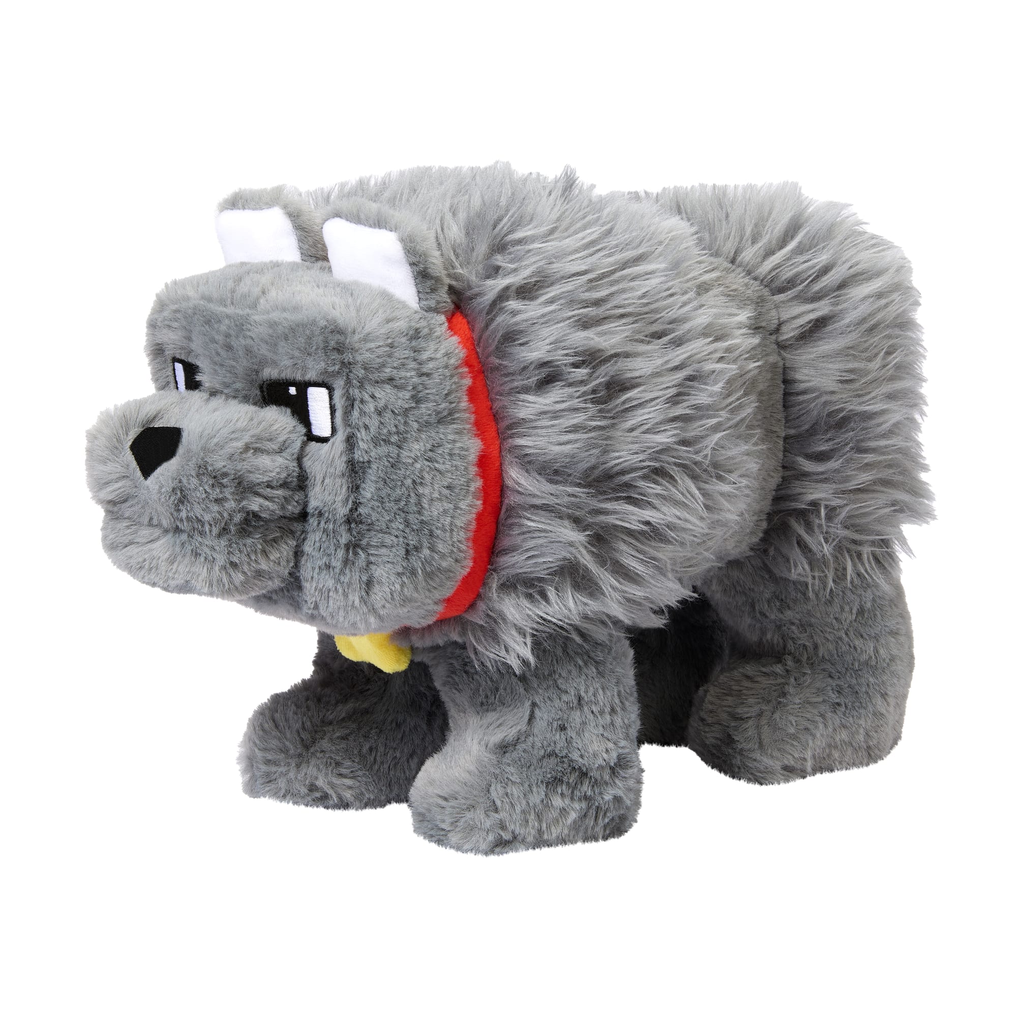 Minecraft Dennis The Wolf Interactive Plush Toy With Sounds & Moving Mouth, Inspired By The Movie - Image 4