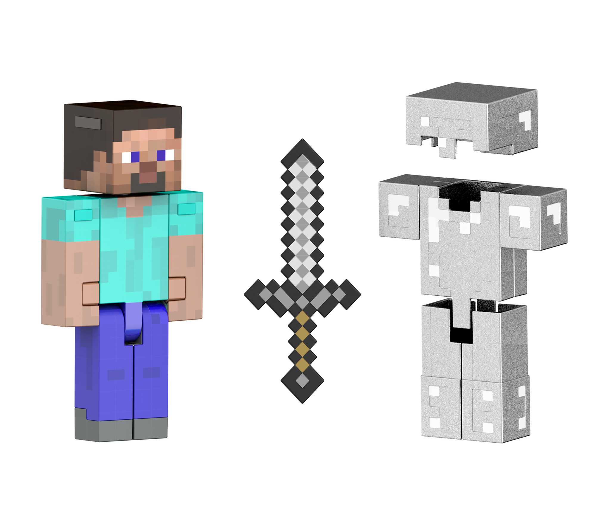 Minecraft Diamond Level Steve Action Figure - Image 4