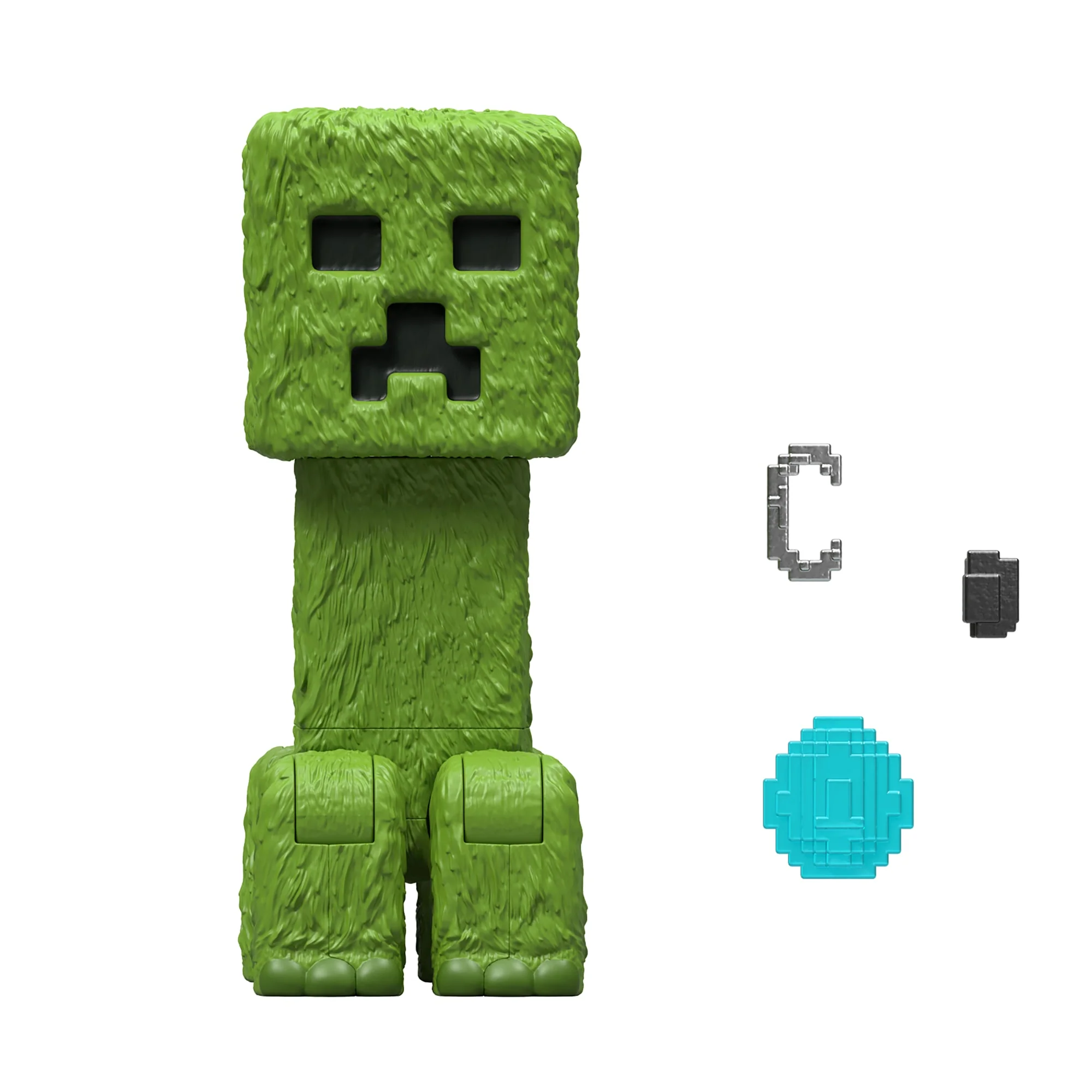 Minecraft Figurine Articulée Creeper Taille De 10 Cm Et Accessoires - Image 3