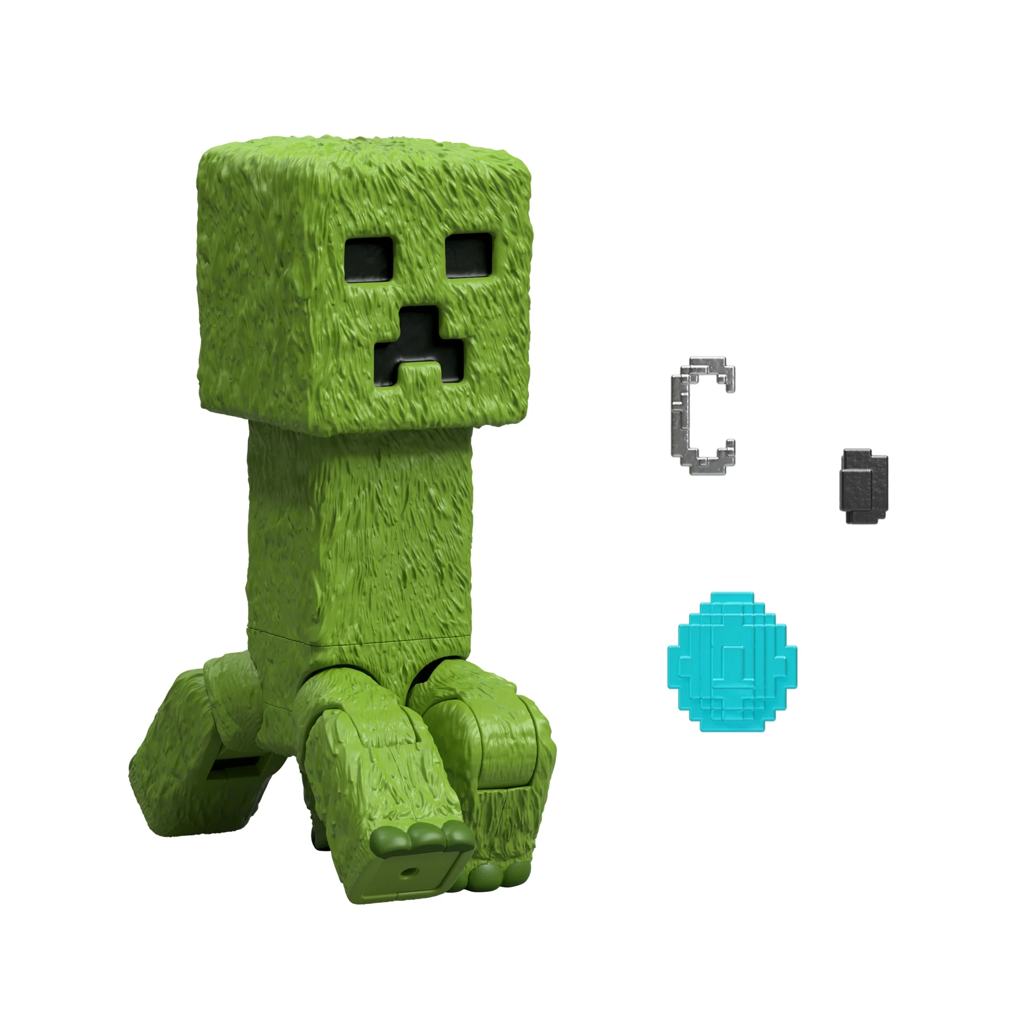 Minecraft Figurine Articulée Creeper Taille De 10 Cm Et Accessoires - Image 5