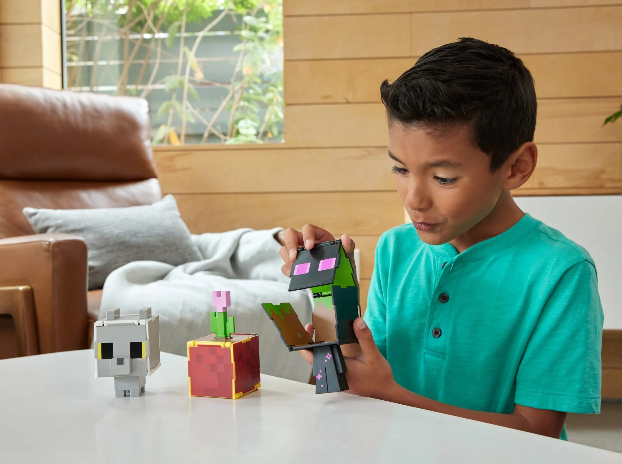 Minecraft Flippin’ Figs Figures, 2-In-1 Fidget Play, 3.75-Inch Scale Collectible Toy (Characters May Vary) - Image 2