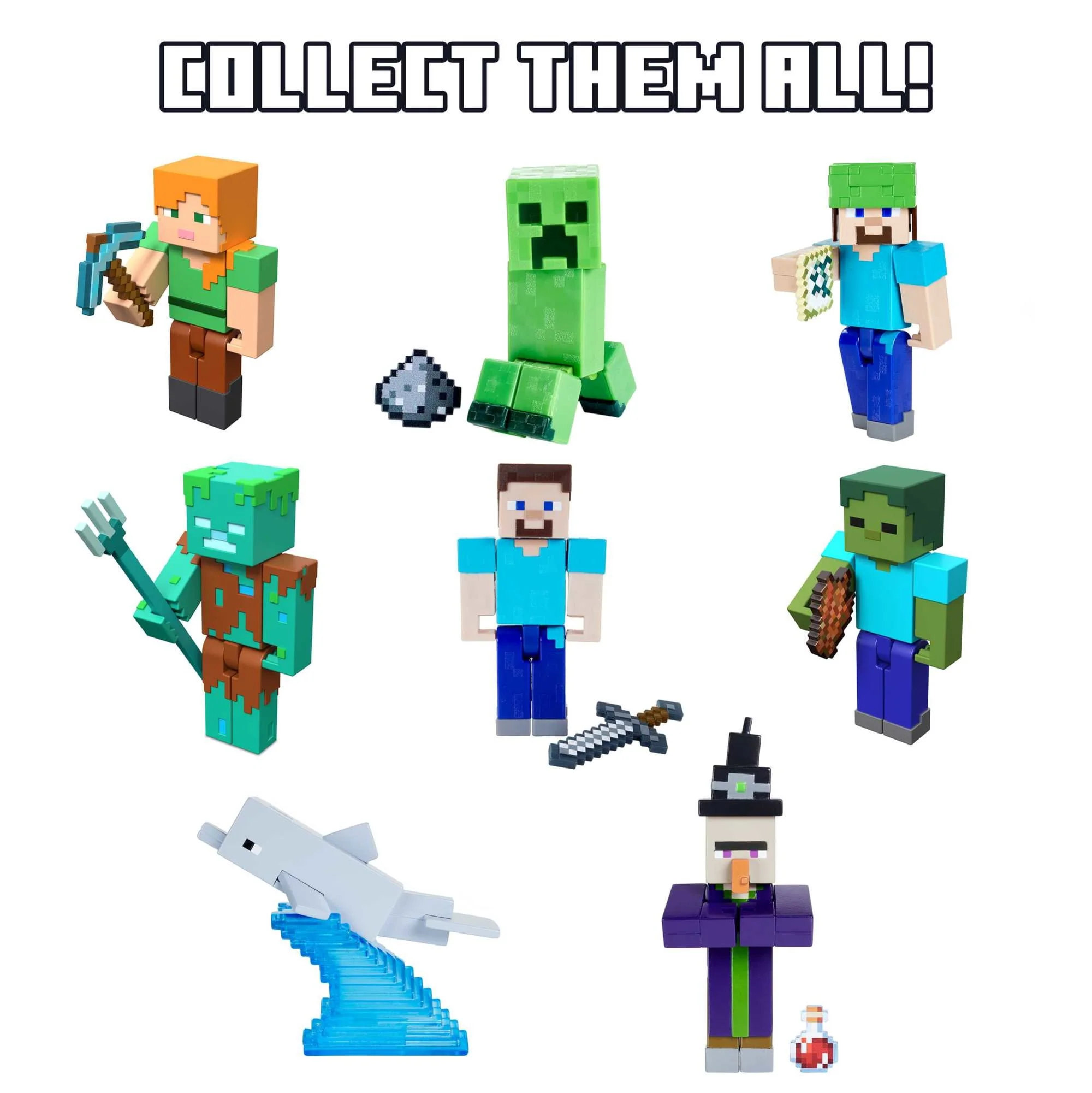 Minecraft Action Figures & Accessories Set, 3.25-Inch Scale Collectible Toys (Characters May Vary) - Image 4