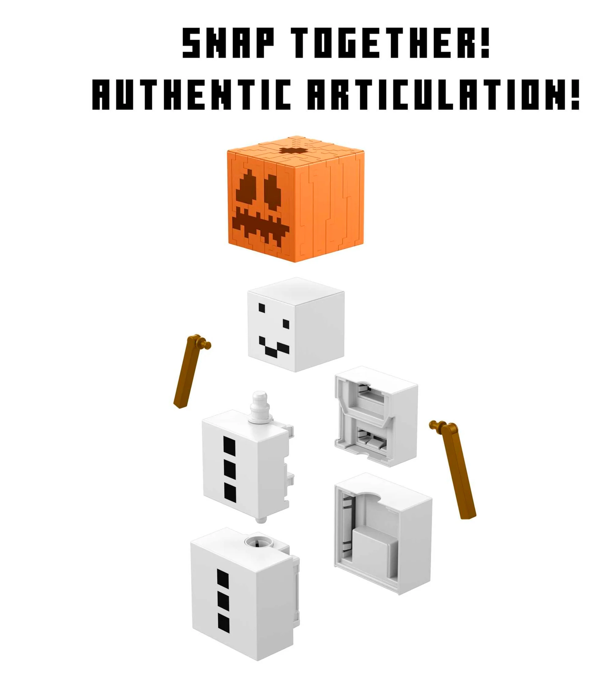 Minecraft Fusion Figures Snow Golem Figure - Image 3