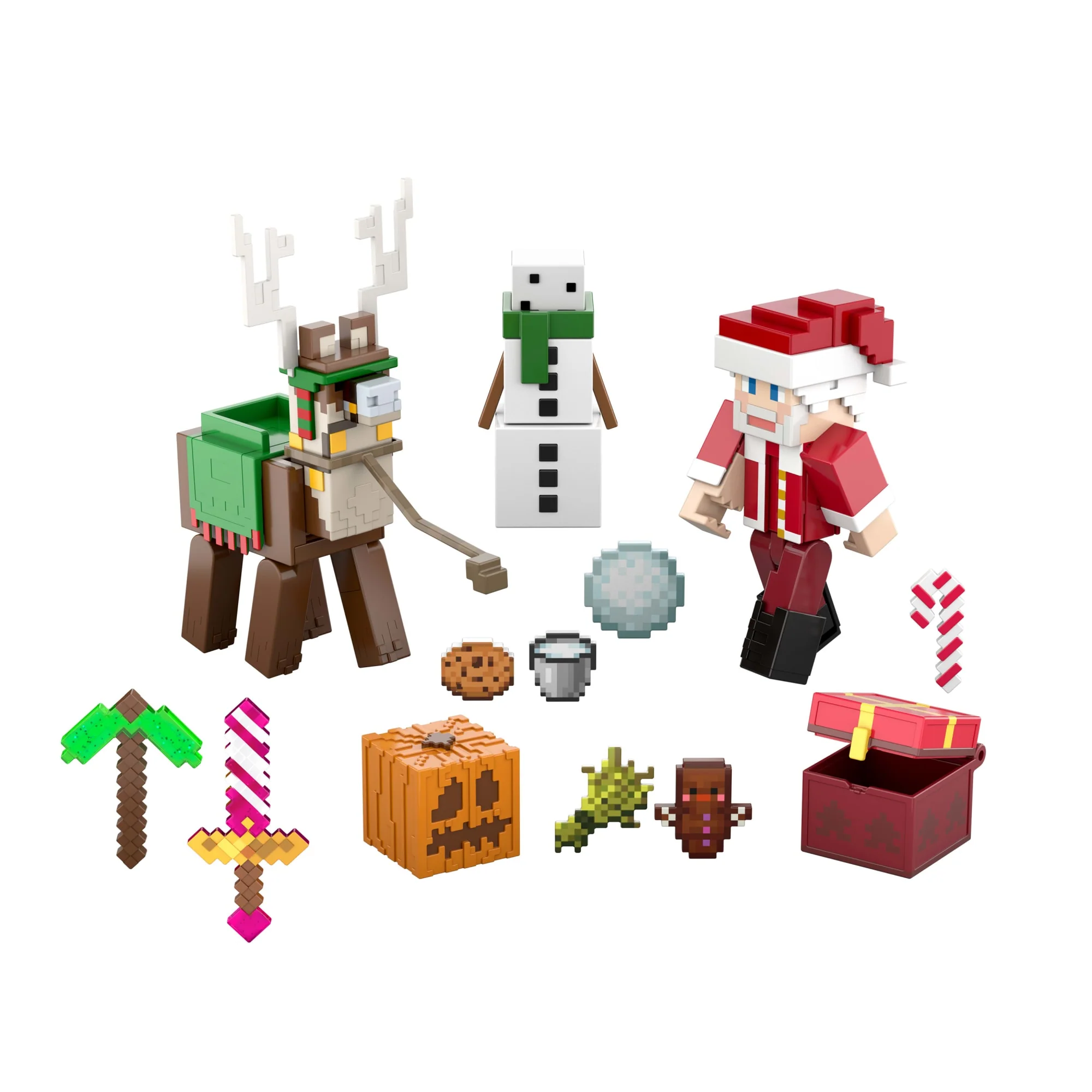 Minecraft Kalendarz adwentowy Zestaw z 3 figurkami i 17 akcesoriami - Image 4