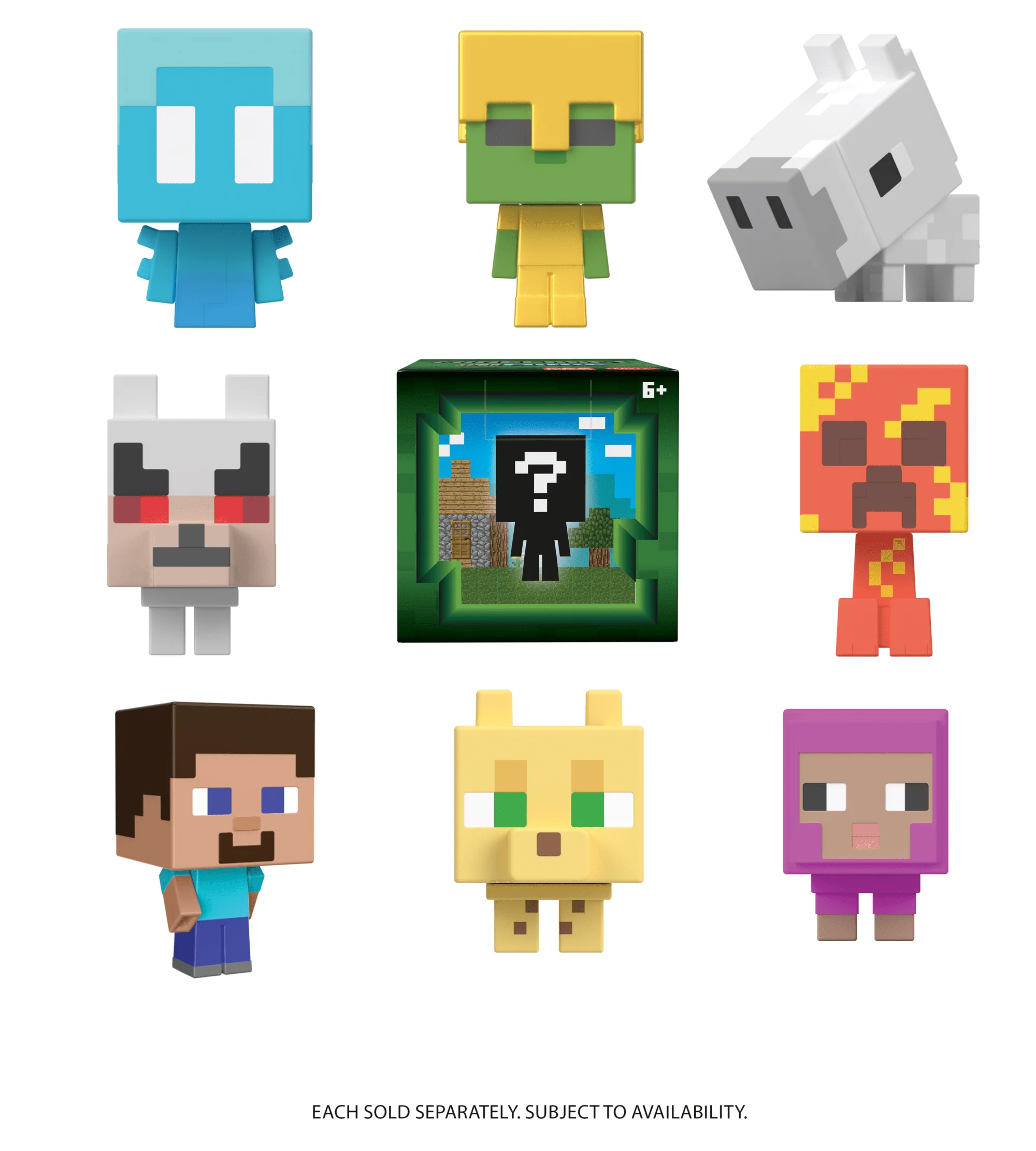 Minecraft Mini Teste Mob Action Figure Assortimento, Personaggio Del Videogioco - Image 4