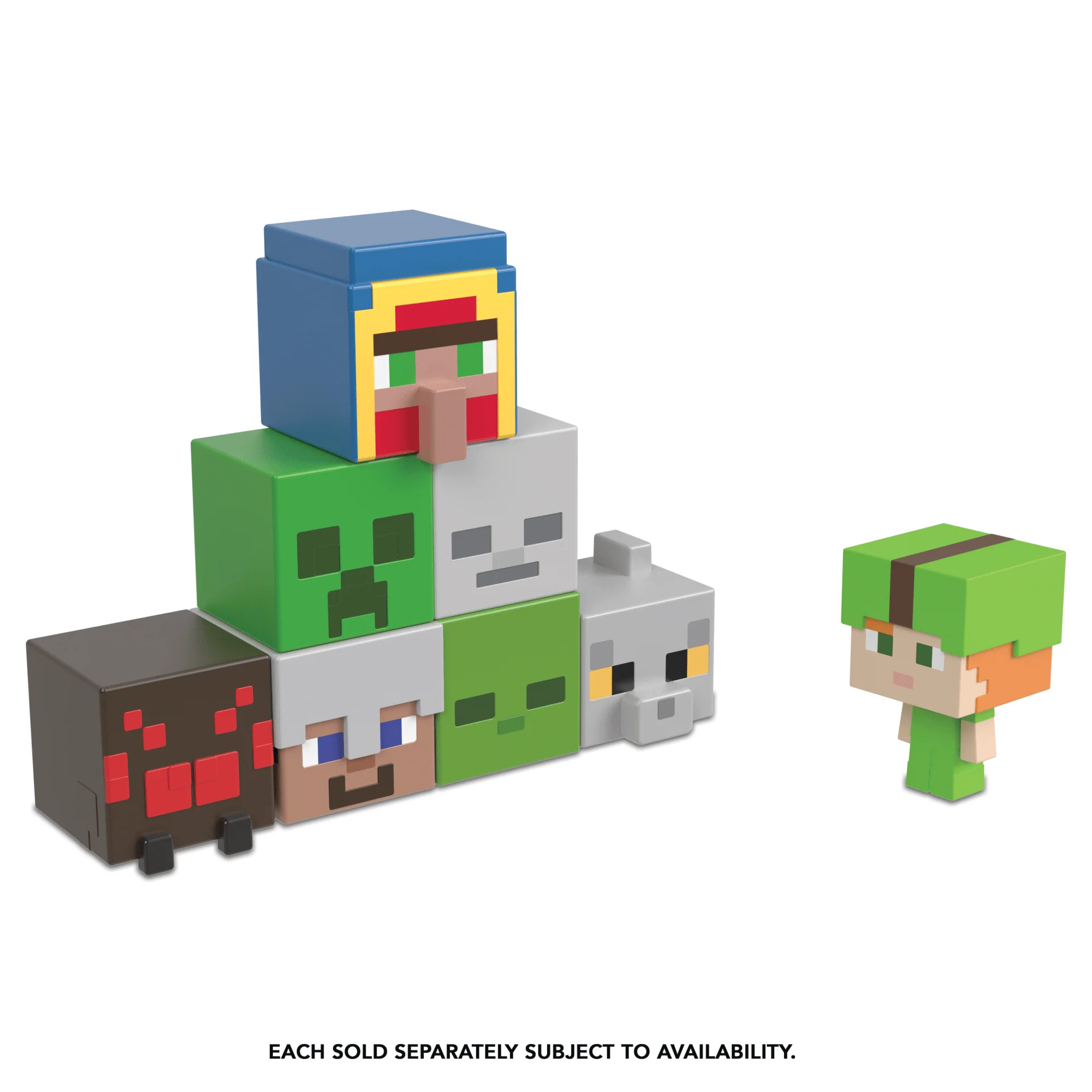 Minecraft Mini Teste Mob Action Figure Assortimento, Personaggio Del Videogioco - Image 5