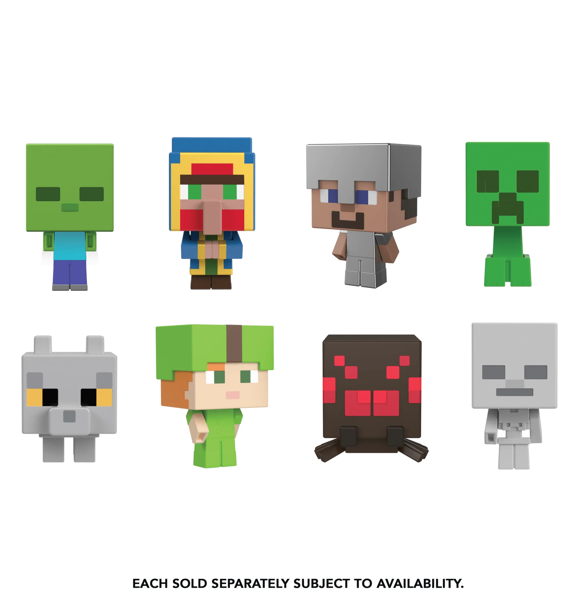 Minecraft Mini Teste Mob Action Figure Assortimento, Personaggio Del Videogioco - Image 6