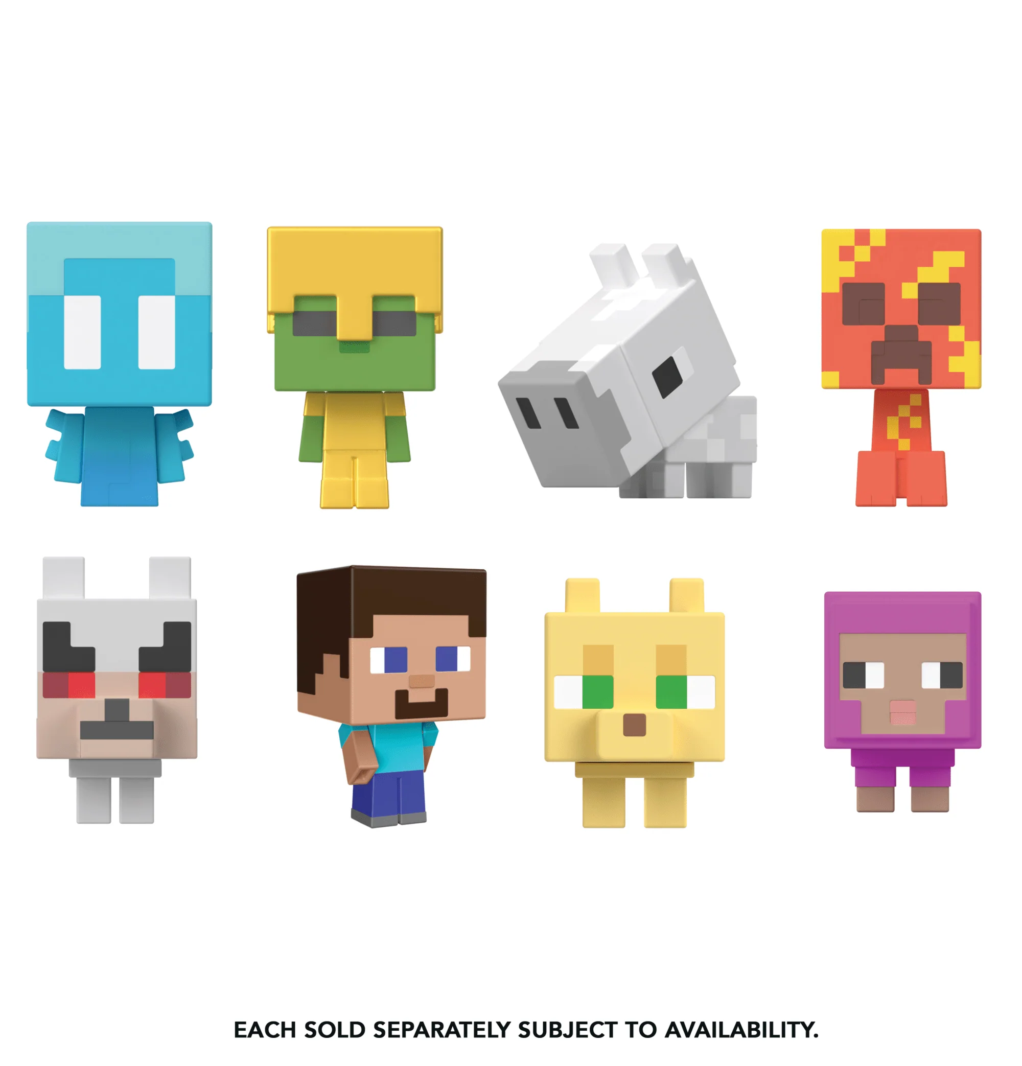 Minecraft Mini Teste Mob Action Figure Assortimento, Personaggio Del Videogioco - Image 7