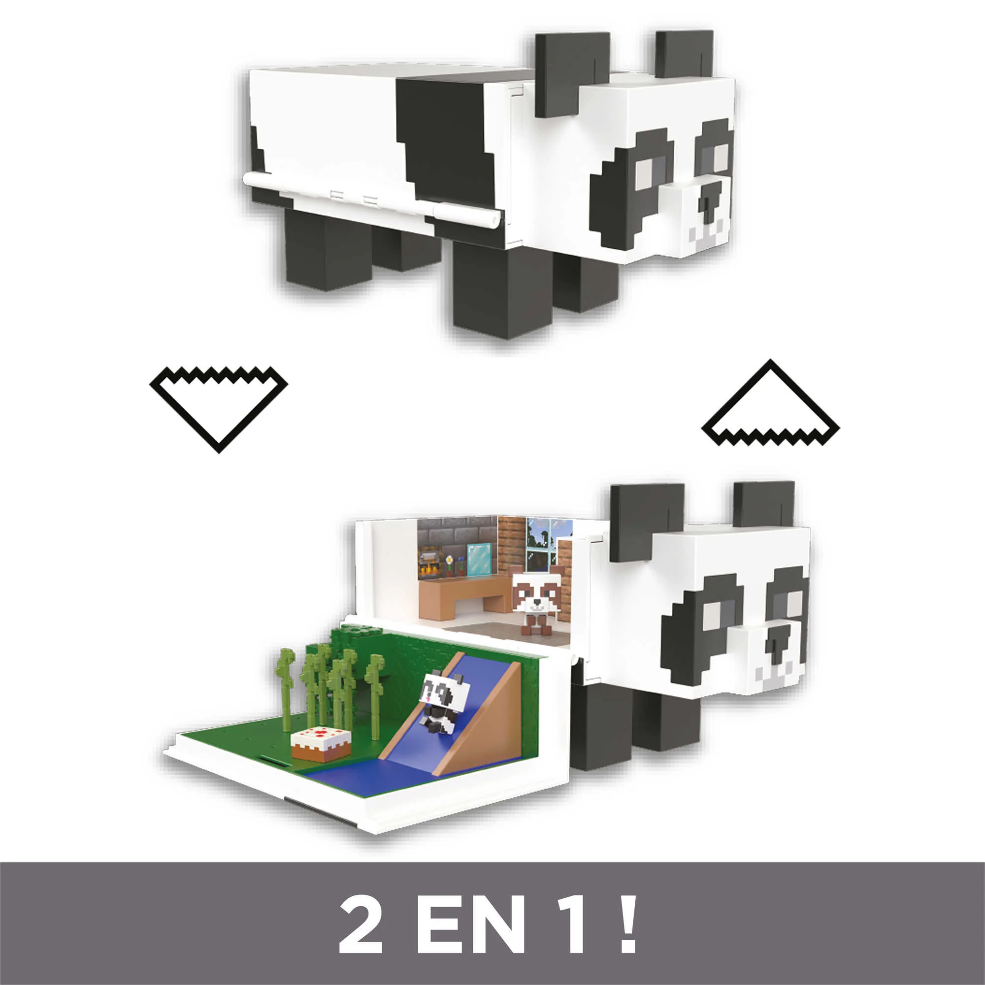 Minecraft - La Maison Du Panda - Coffret Mini Têtes Modulables - Image 3