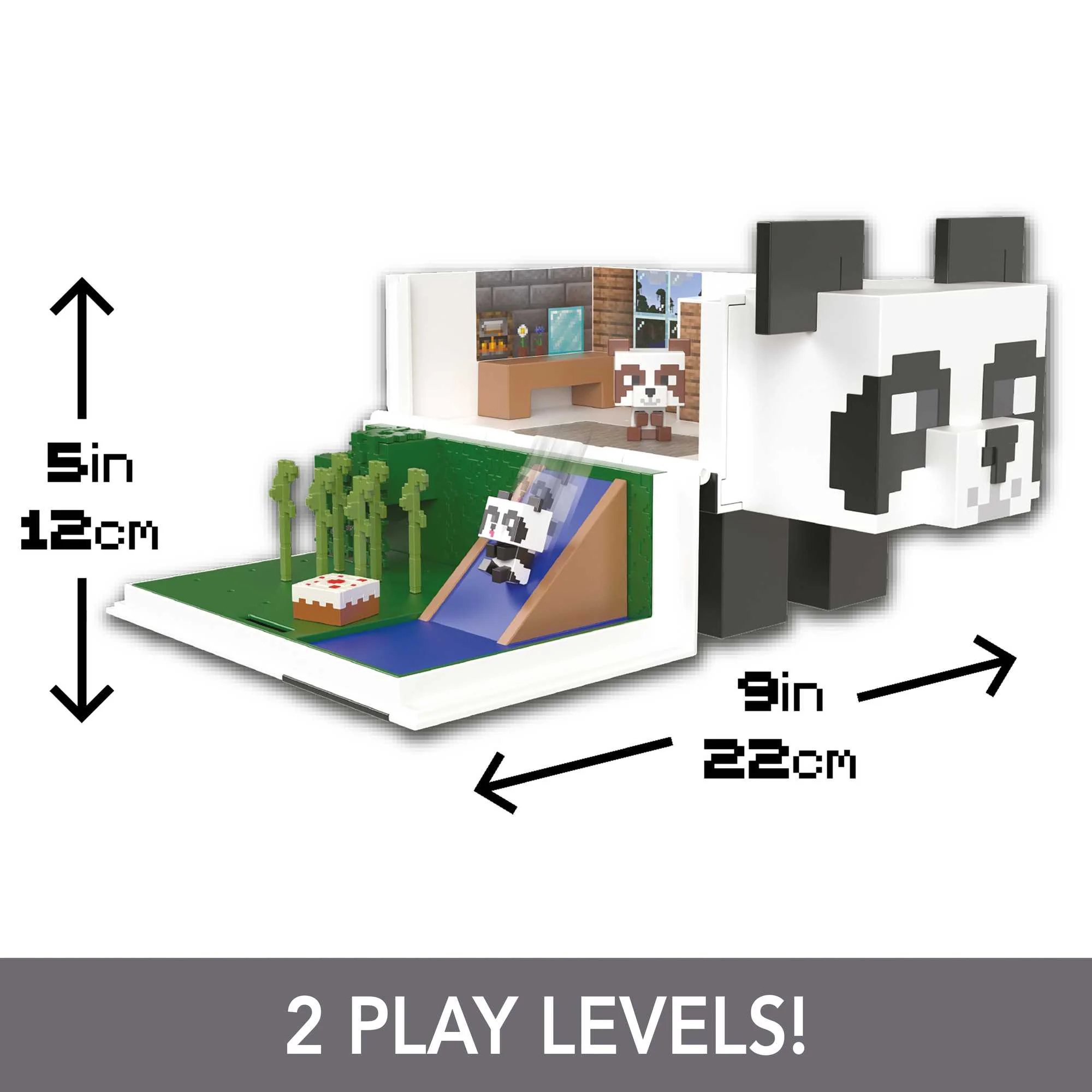 Minecraft Mob Head Minis Panda Playhouse Playset - Image 4
