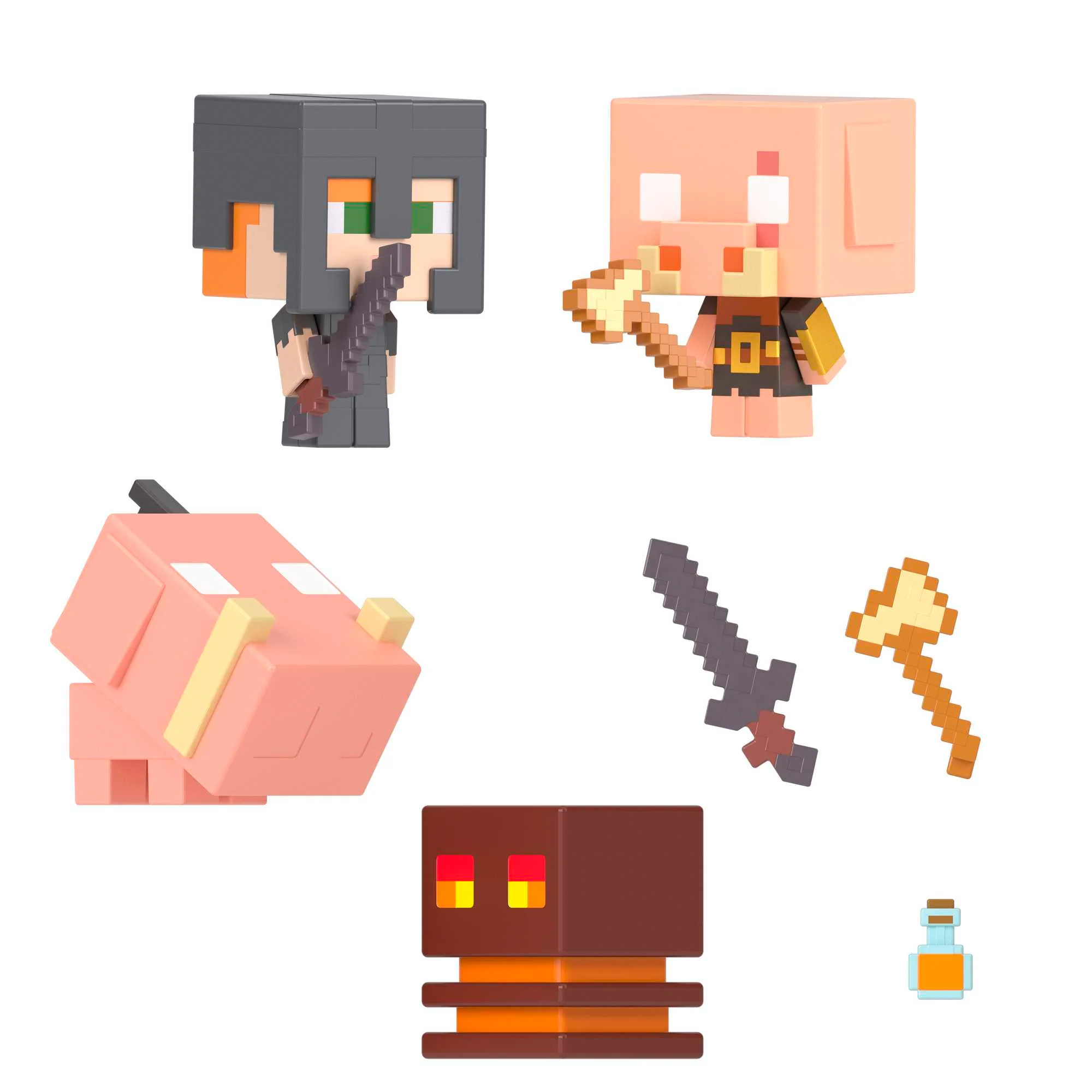 Minecraft Nether Fire Battle Story Pack Figures - Image 3