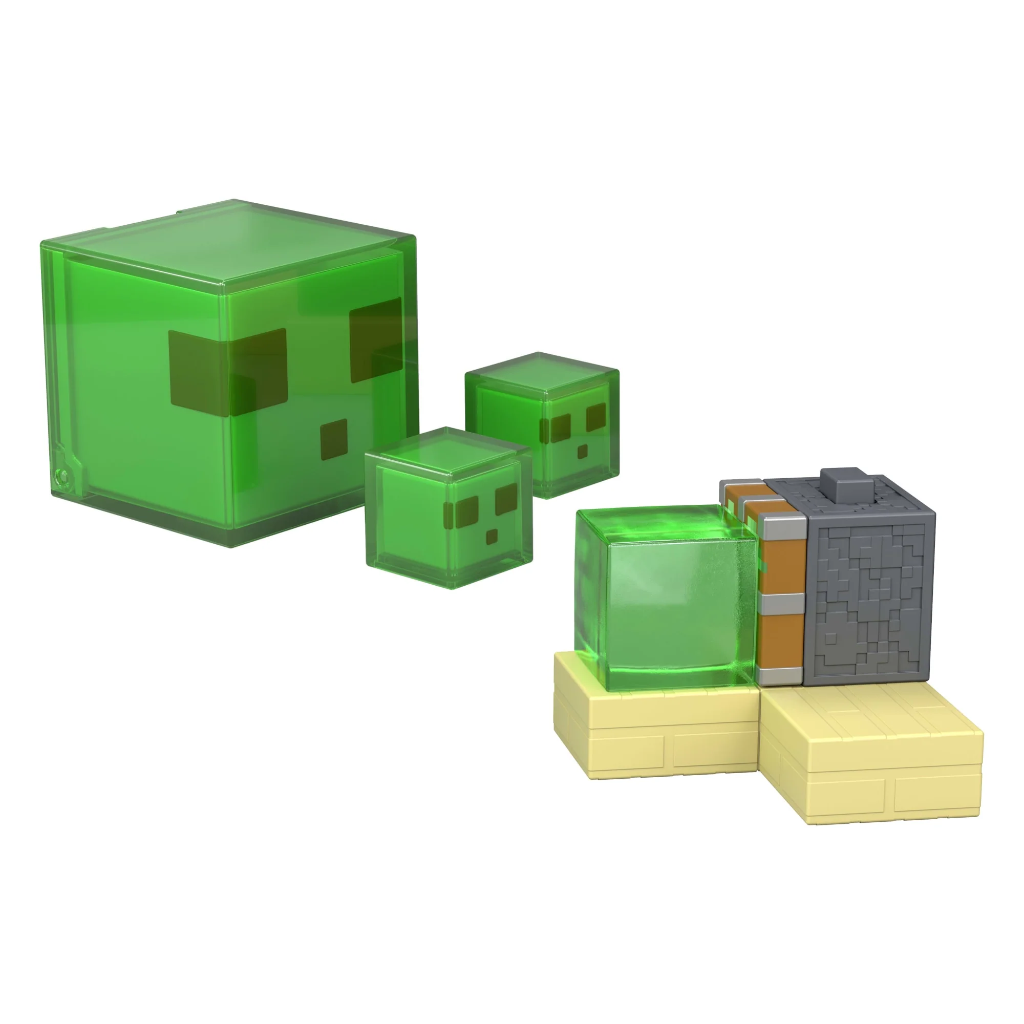 Minecraft Pułapka z lepkim tłokiem Figurka-blok, akcesoria i ruchomy mechanizm Zestaw Zabawka dla dzieci 6+ i fanów