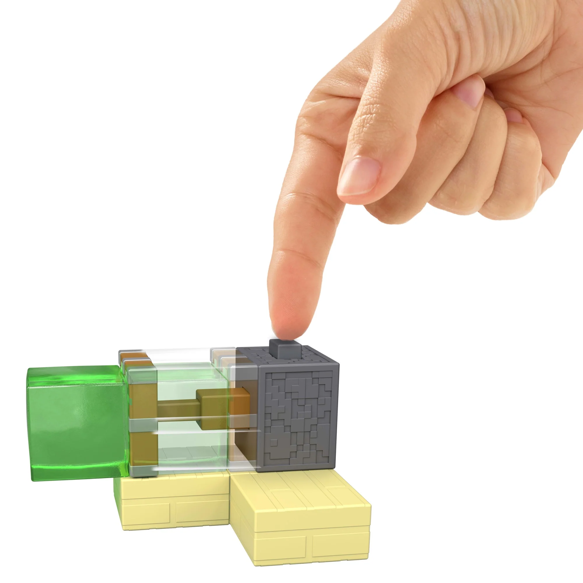 Minecraft Pułapka z lepkim tłokiem Figurka-blok, akcesoria i ruchomy mechanizm Zestaw Zabawka dla dzieci 6+ i fanów - Image 3