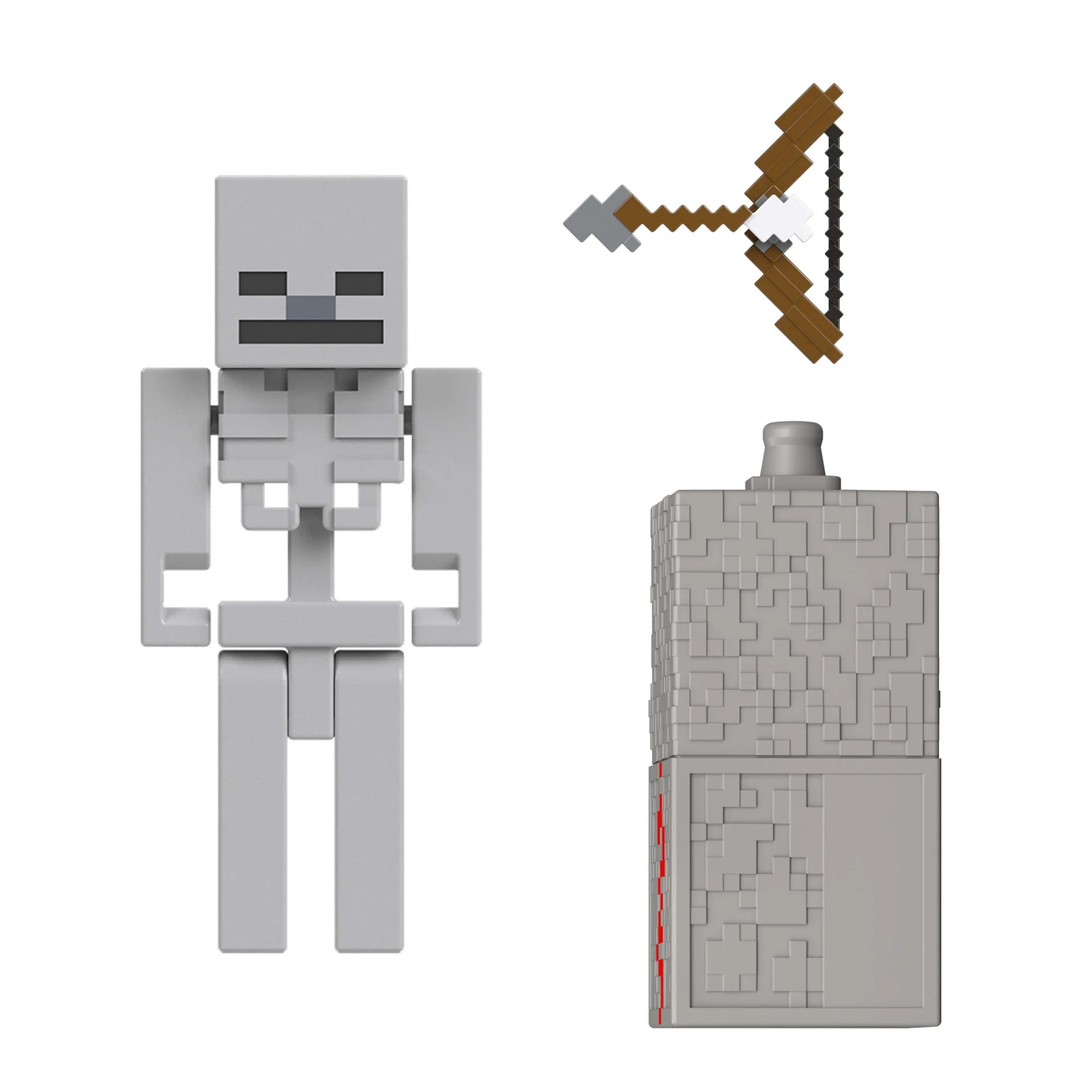 Minecraft Szkielet Figurka, akcesorium i element do budowy Zestaw Seria Redstone Charged Zabawka dla dzieci 6+ - Image 3