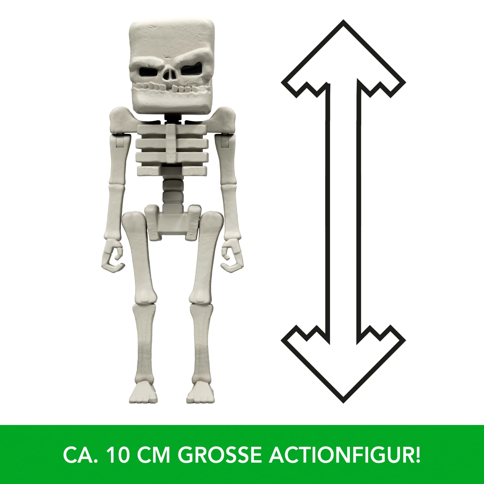 Minecraft Skelett Actionfigur Und Zubehör, 10 Cm Großes Spielset, Inspiriert Von Ein Minecraft Film“ - Image 3