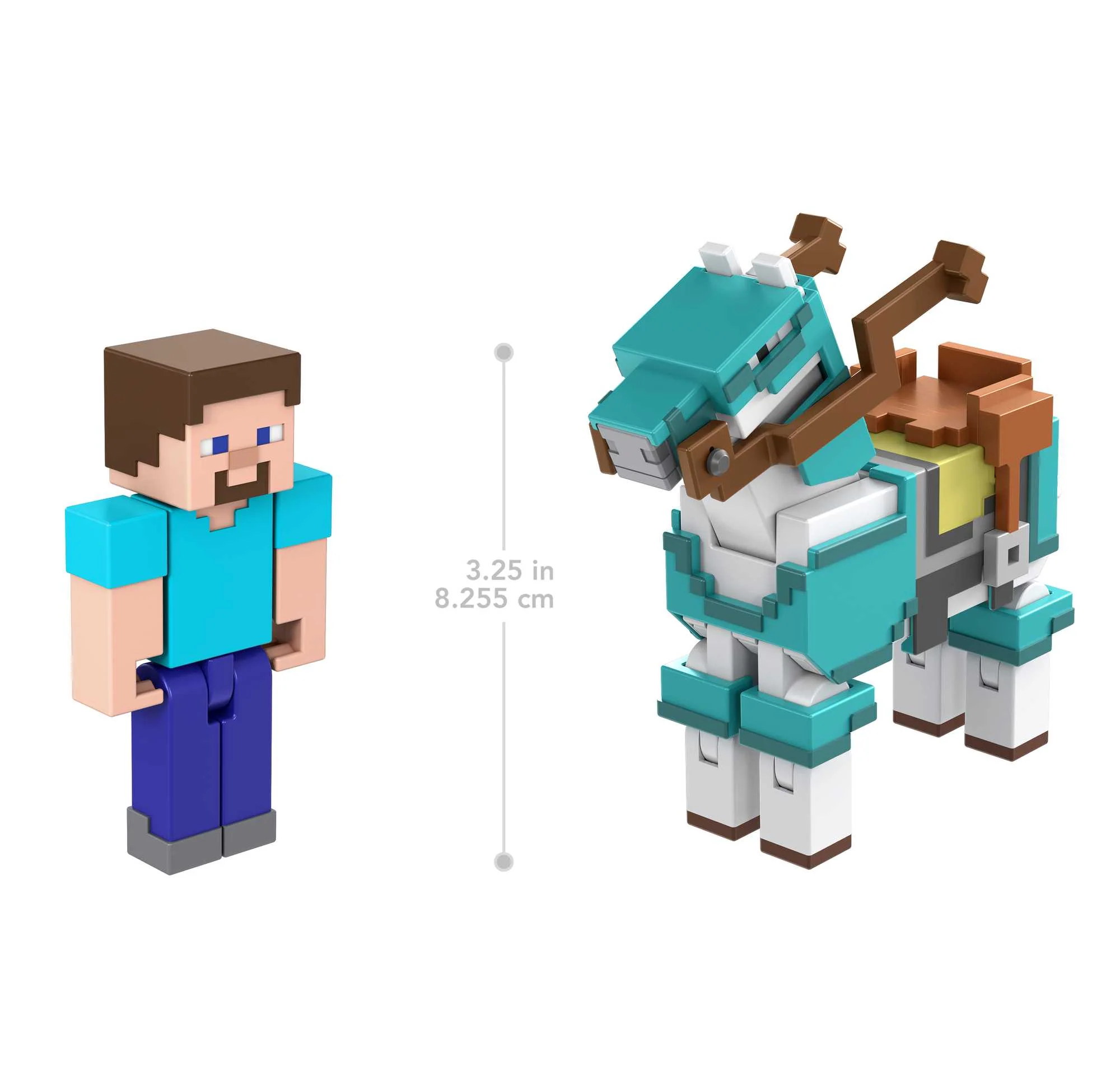 Minecraft Steve And Armored Horse Figures - Image 2