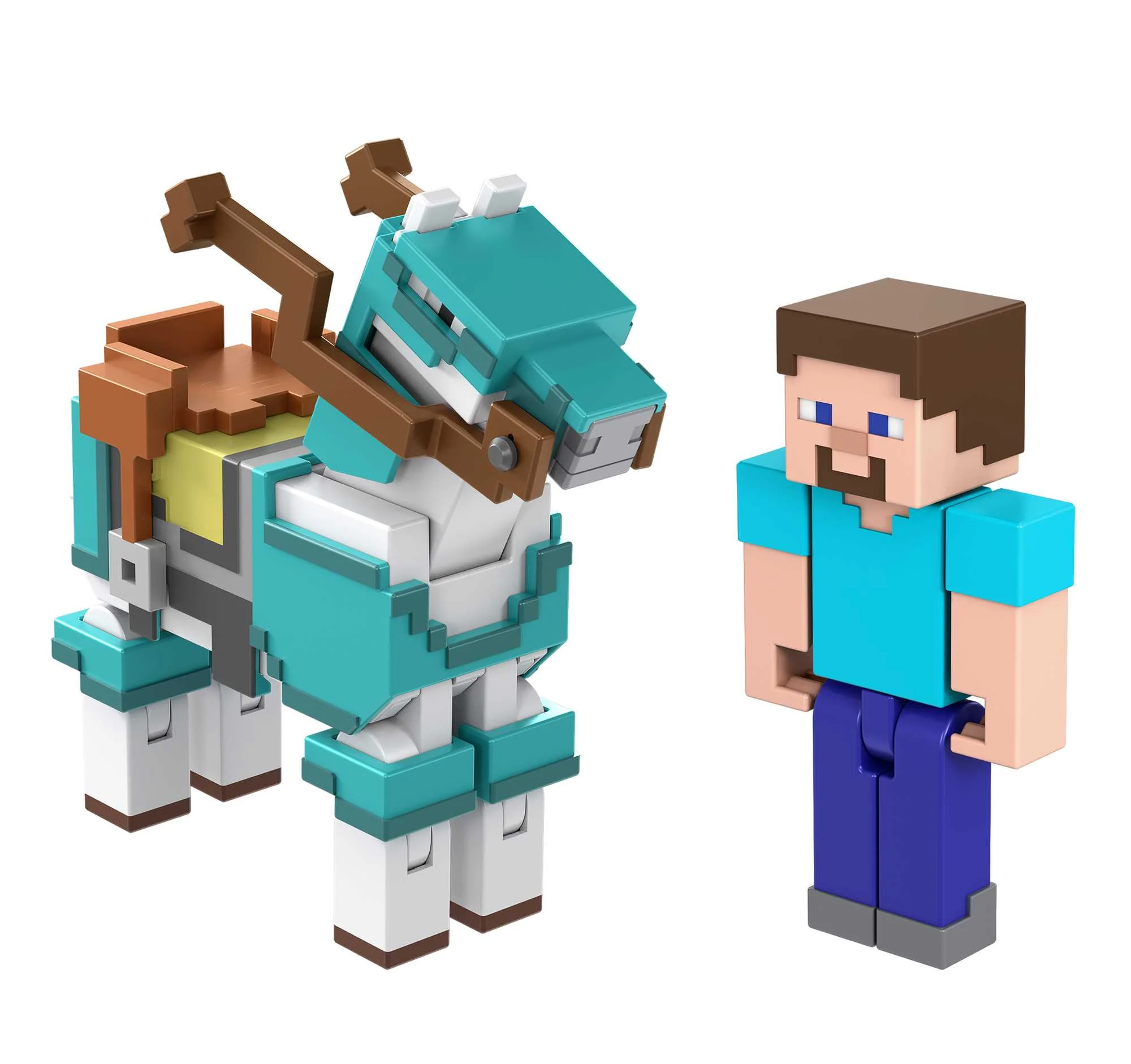 Minecraft Steve And Armored Horse Figures - Image 5