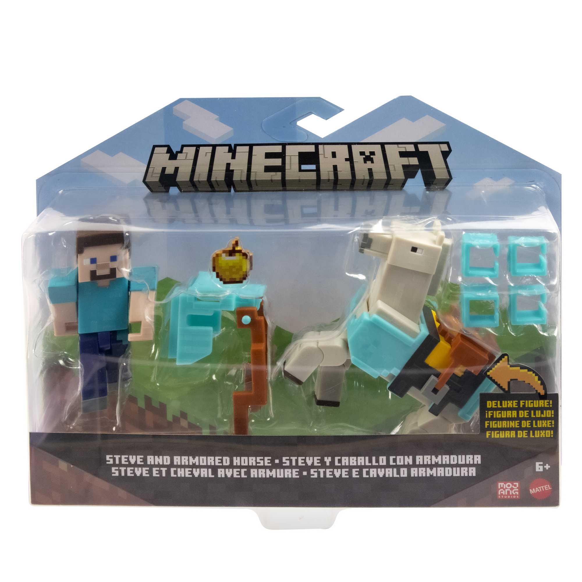 Minecraft Steve And Armored Horse Figures - Image 6