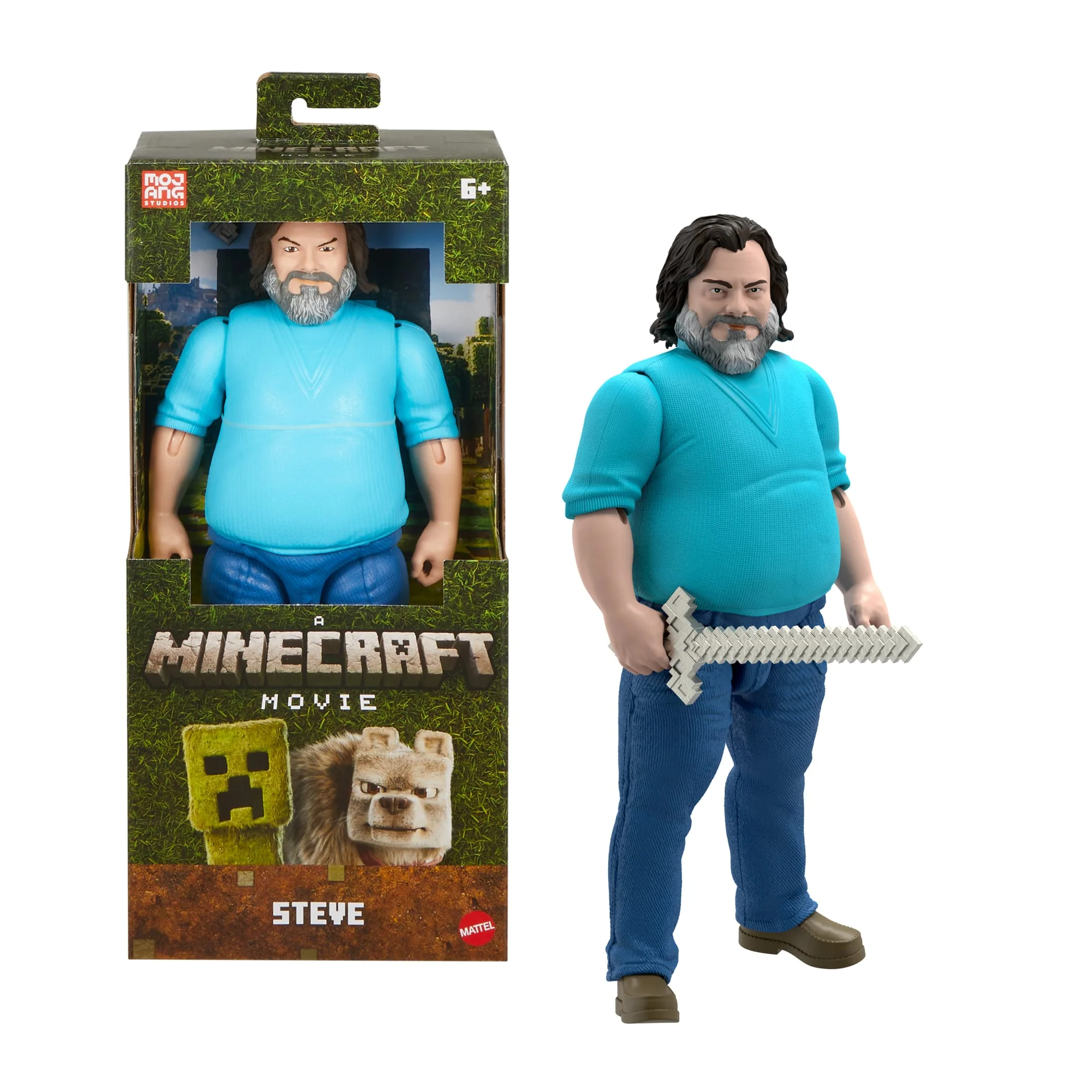 Minecraft Steve Große Actionfigur, Ca. 30 Cm Hoch, Vom Film Inspirierte Sammelfigur