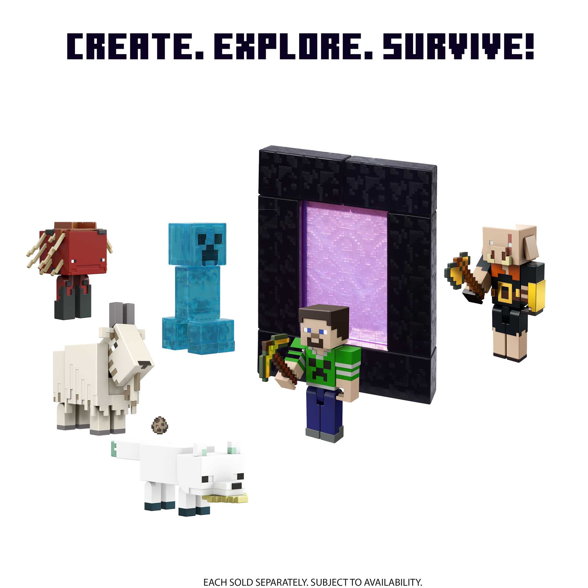 Minecraft Steve With Build-A-Portal Figure - Image 3