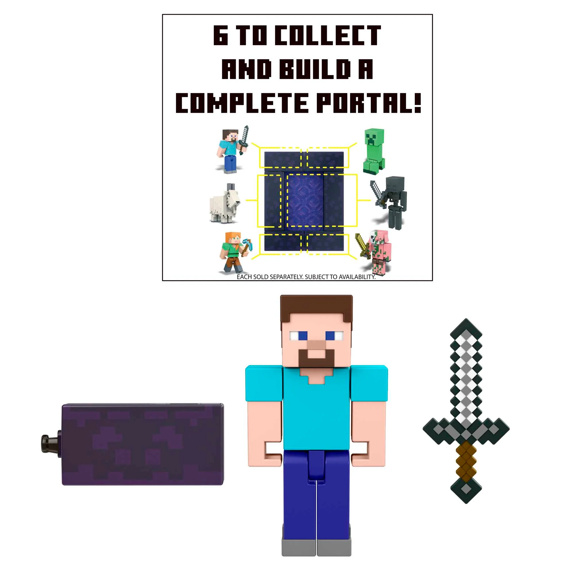 Minecraft Steve With Build-A-Portal Figure - Image 4