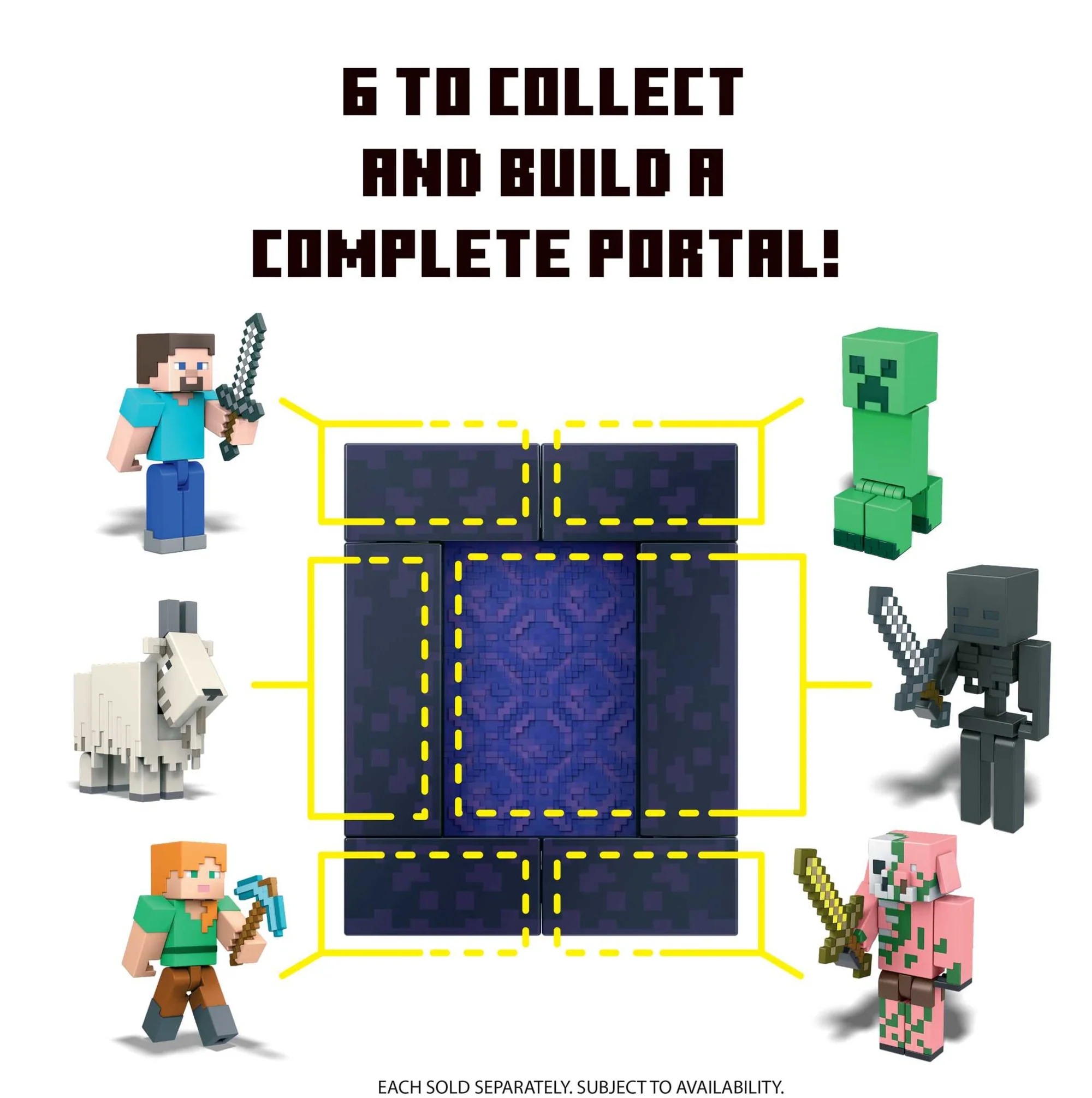 Minecraft Steve With Build-A-Portal Figure - Image 7
