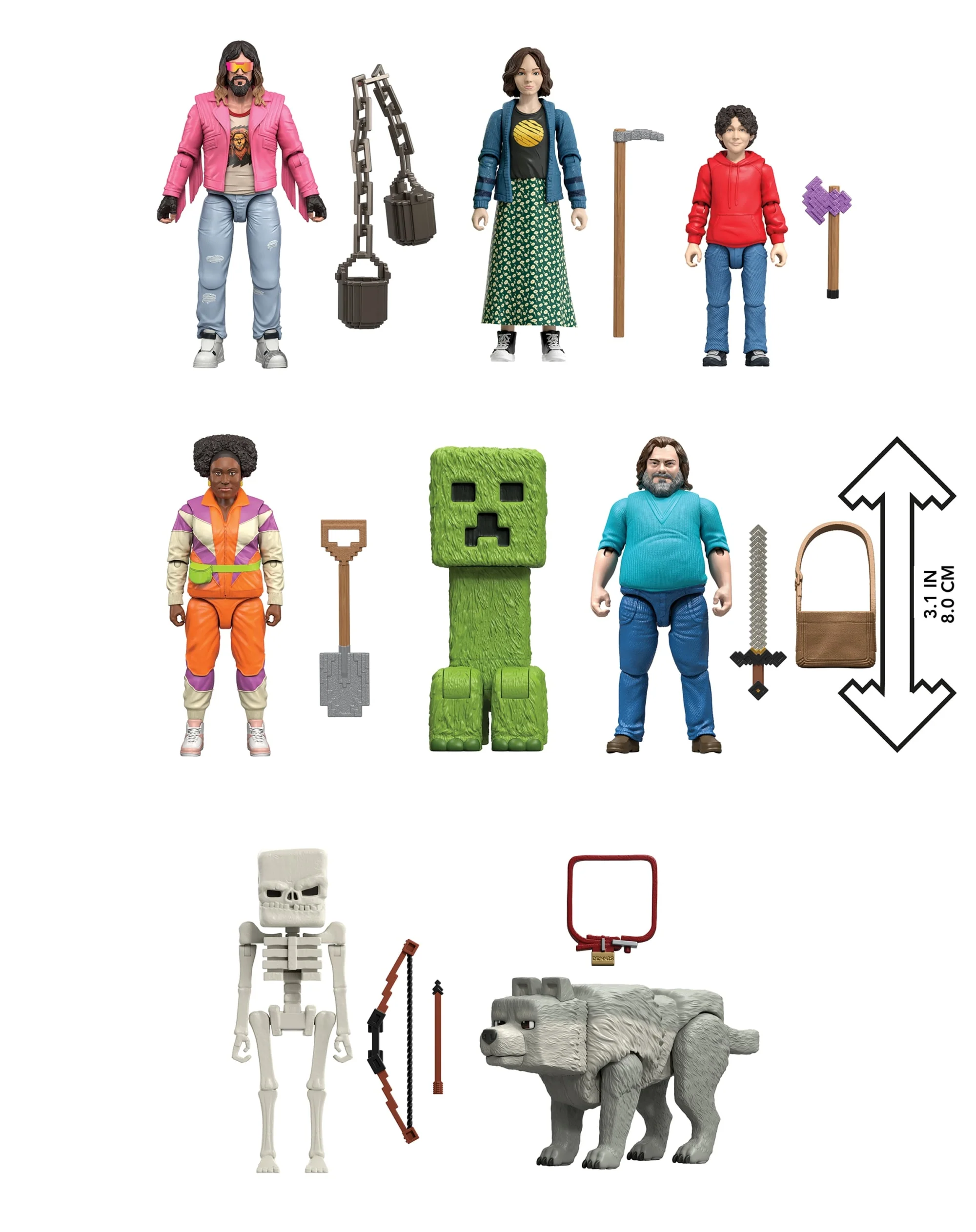 Minecraft Ultimate Movie Set With 8 Action Figures & 8 Accessories, Inspired By A Minecraft Movie - Image 6