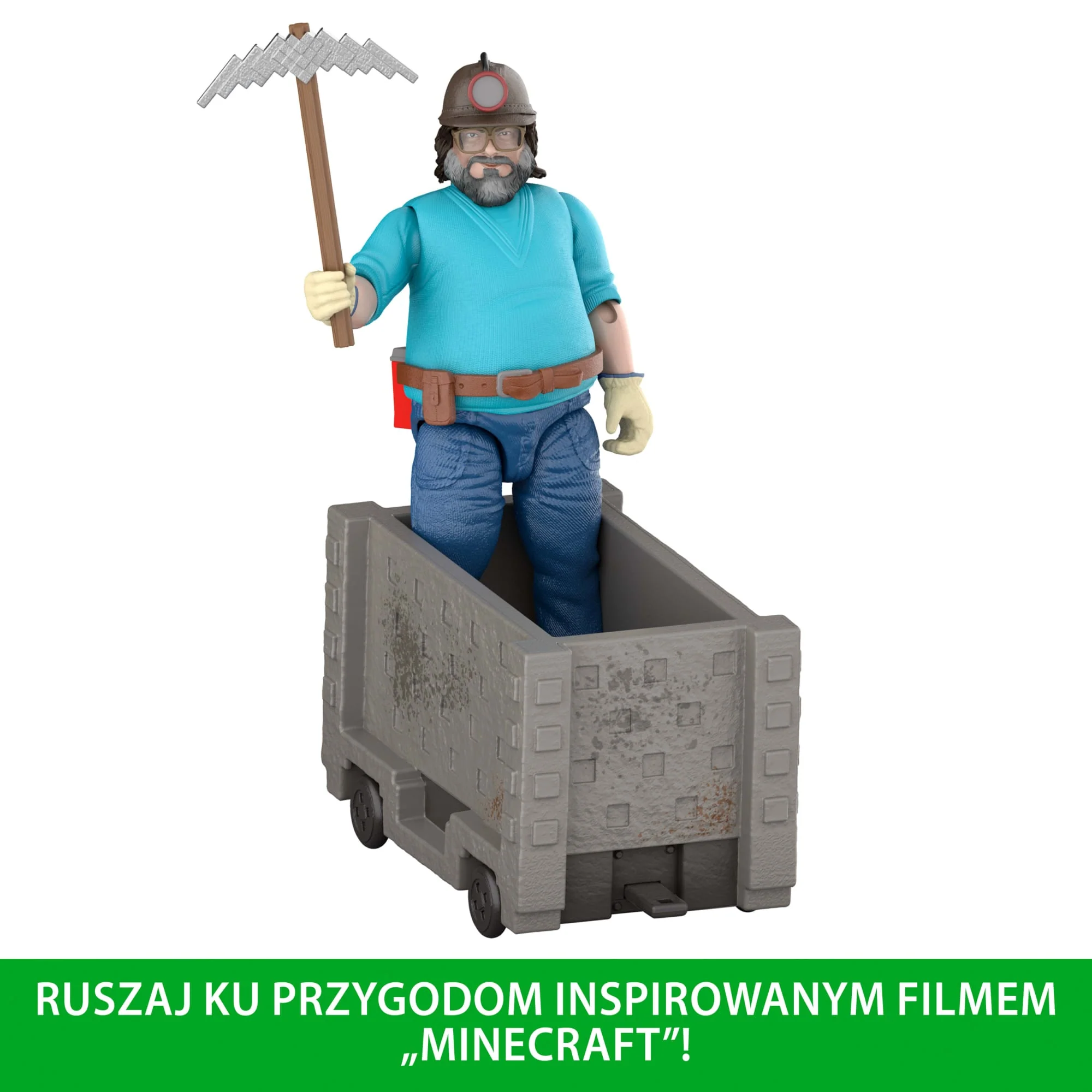 Minecraft Wybuchowa ucieczka wagonikiem Figurka Steve i akcesoria Zestaw Zabawka 6+ - Image 5