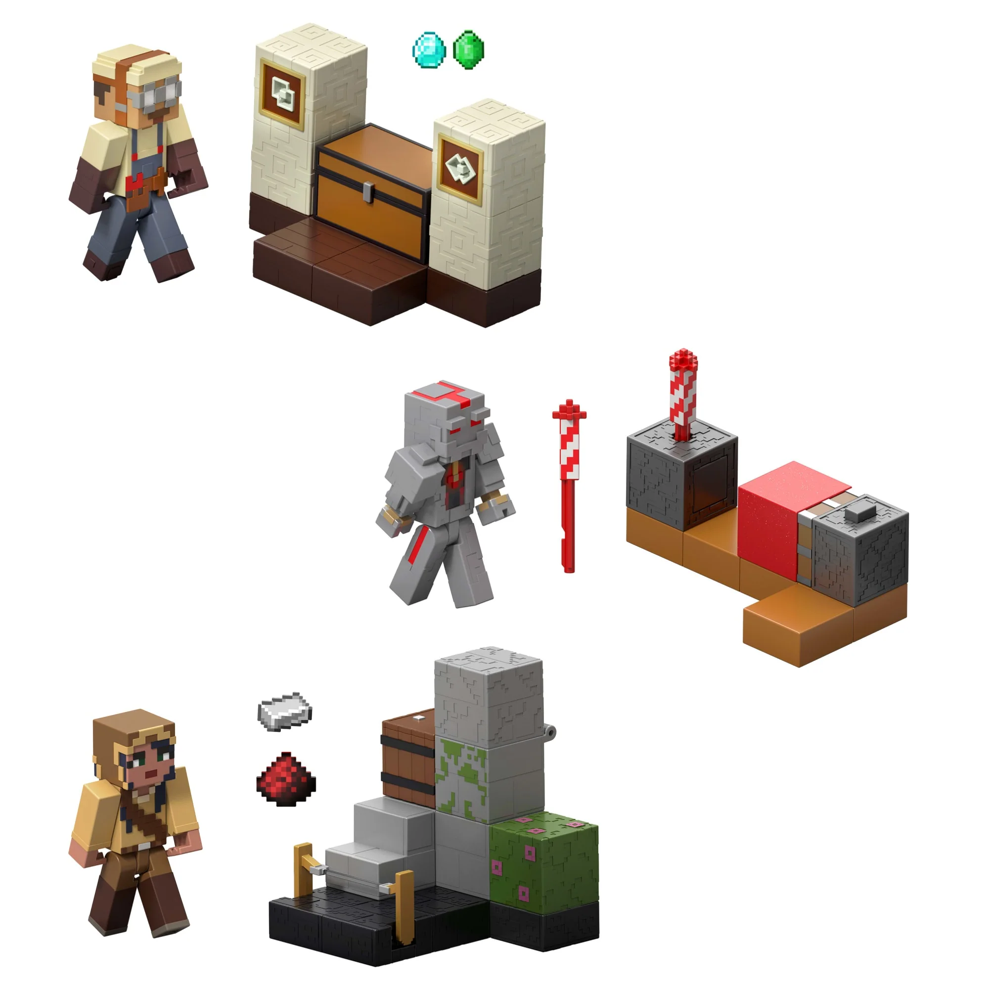Minecraft Wyrzutnia fajerwerków + figurka i akcesoria Zestaw Zabawka dla dzieci 6+ i fanów - Image 2