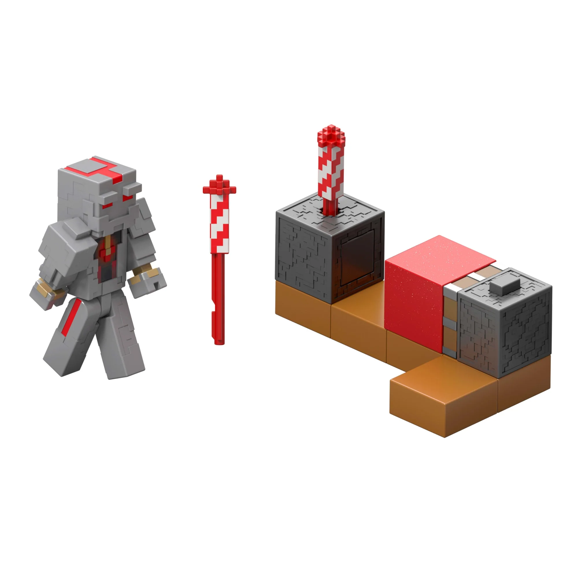 Minecraft Wyrzutnia fajerwerków + figurka i akcesoria Zestaw Zabawka dla dzieci 6+ i fanów - Image 3