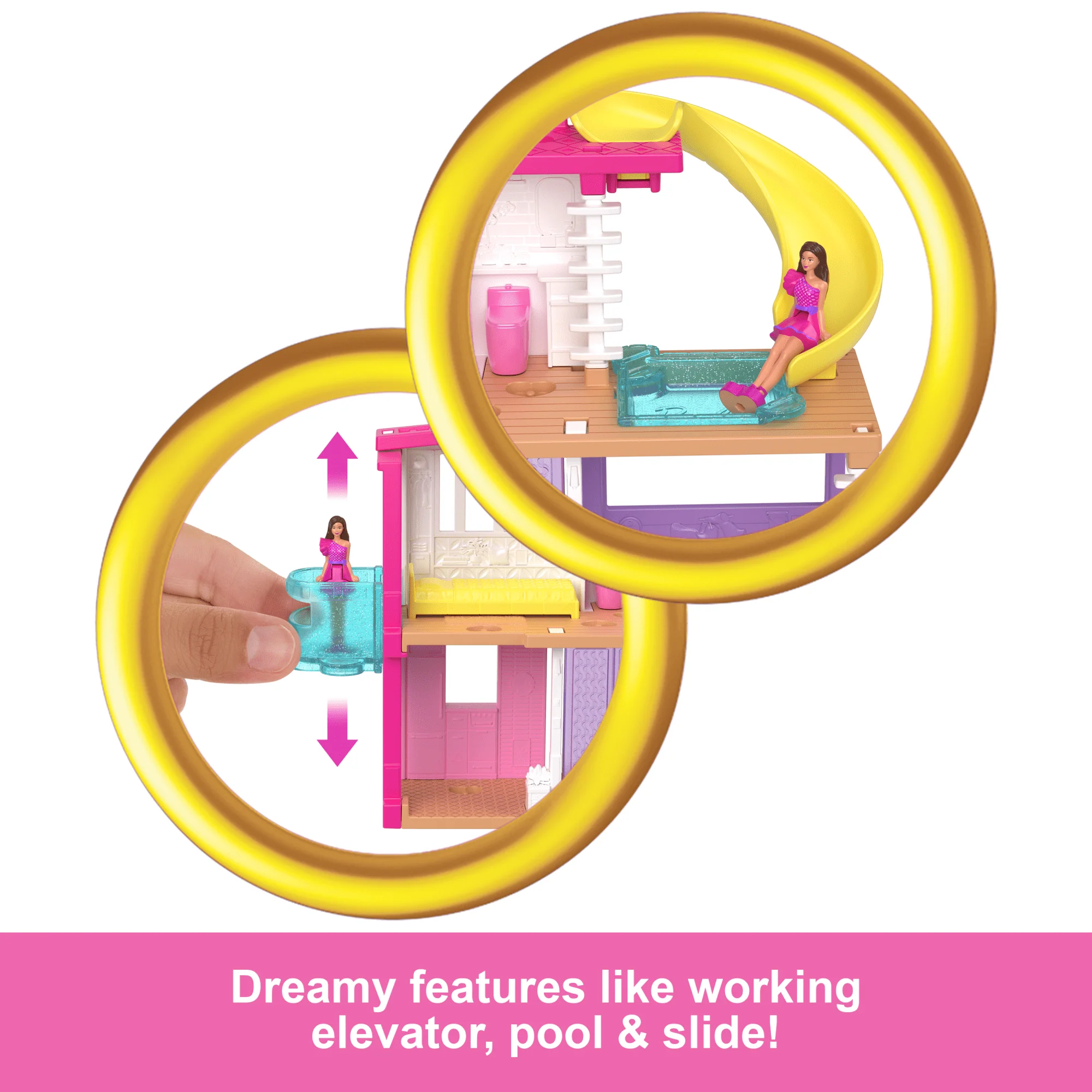 Barbie Mini Barbieland Doll House Playsets With 1.5-Inch Doll, Furniture & Accessories (Styles May Vary) - Image 3
