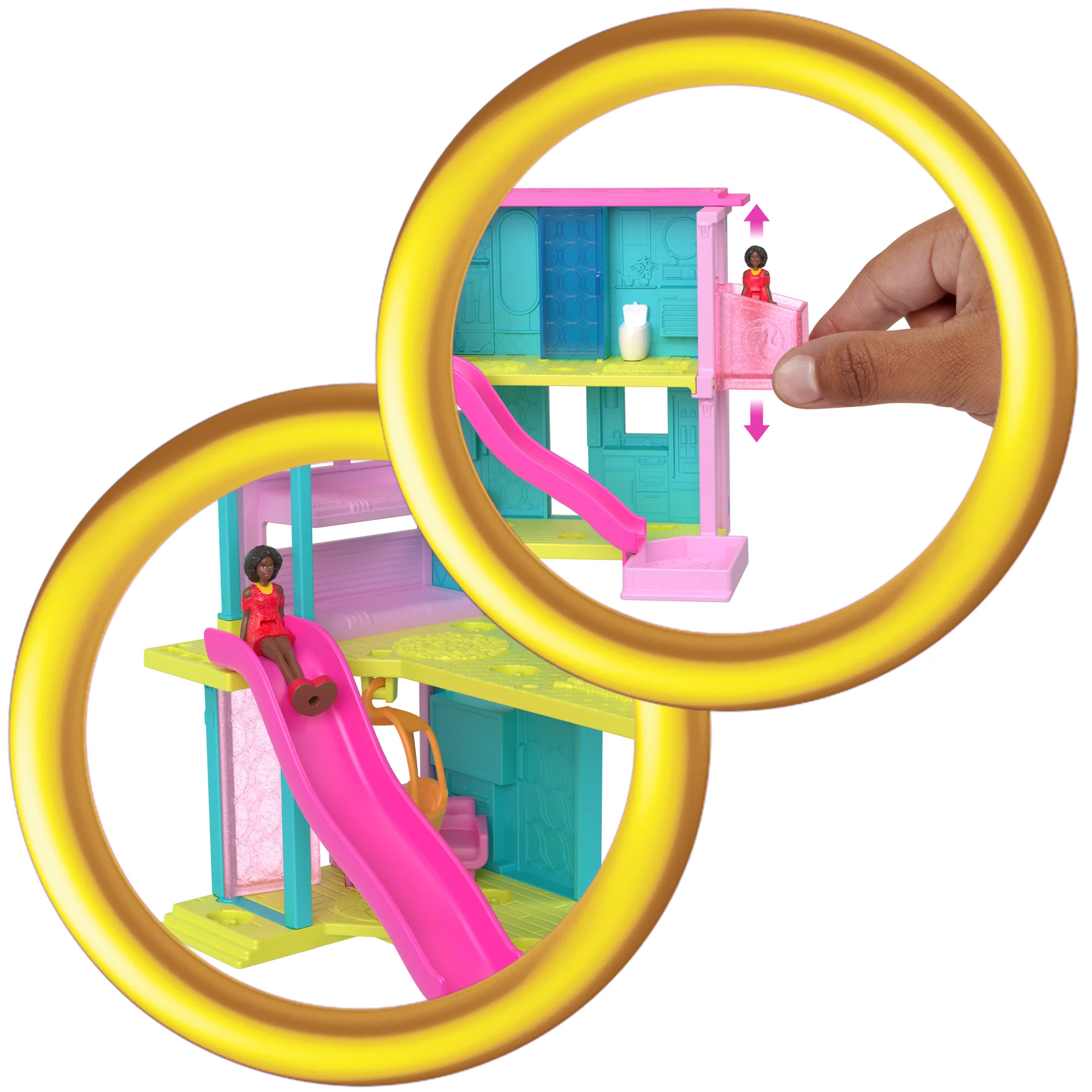 Barbie Mini Barbieland Poppenhuis Speelsets Met Pop Van Bijna 4 Cm, Meubels En Accessoires (Stijlen Kunnen Variëren) - Image 3