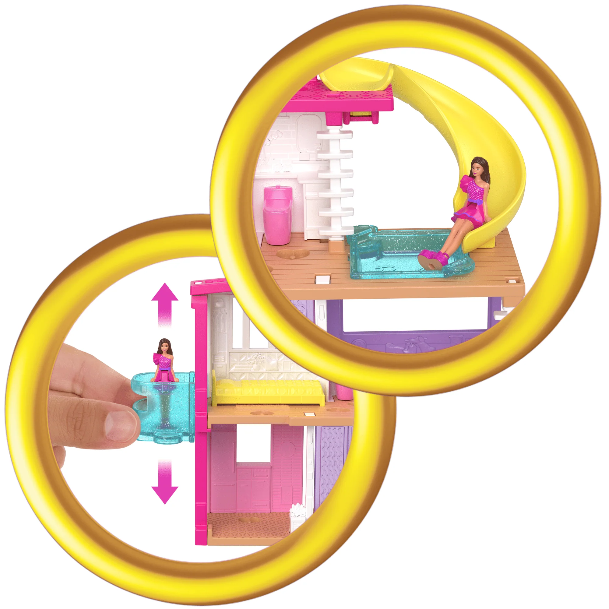 Barbie Mini Barbieland Poppenhuis Speelsets Met Pop Van Bijna 4 Cm, Meubels En Accessoires (Stijlen Kunnen Variëren) - Image 3