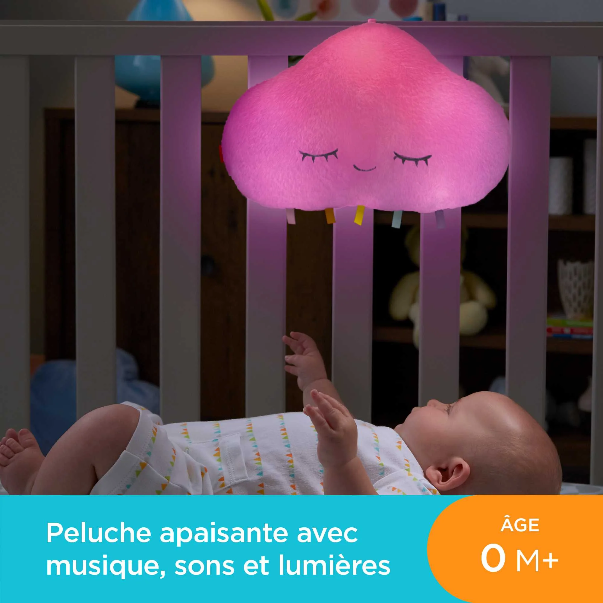 Fisher-Price - Mon Nuage Dodo - Veilleuse Peluche - Jouet D'Éveil - Dès La Naissance - Image 2