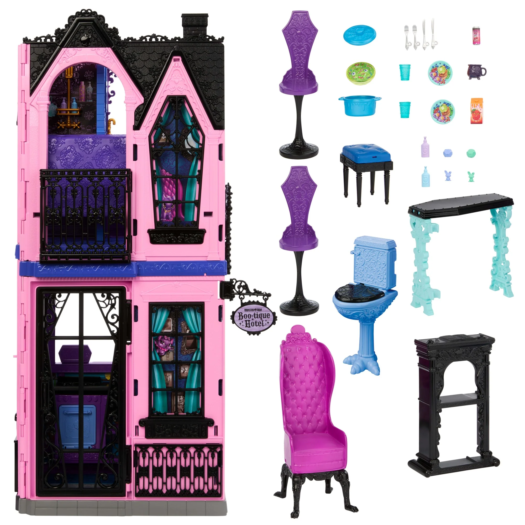 Monster High Boo-Tique Hotel Doll House With Spooky Surprises in Every Room And 13+ Accessories - Image 6