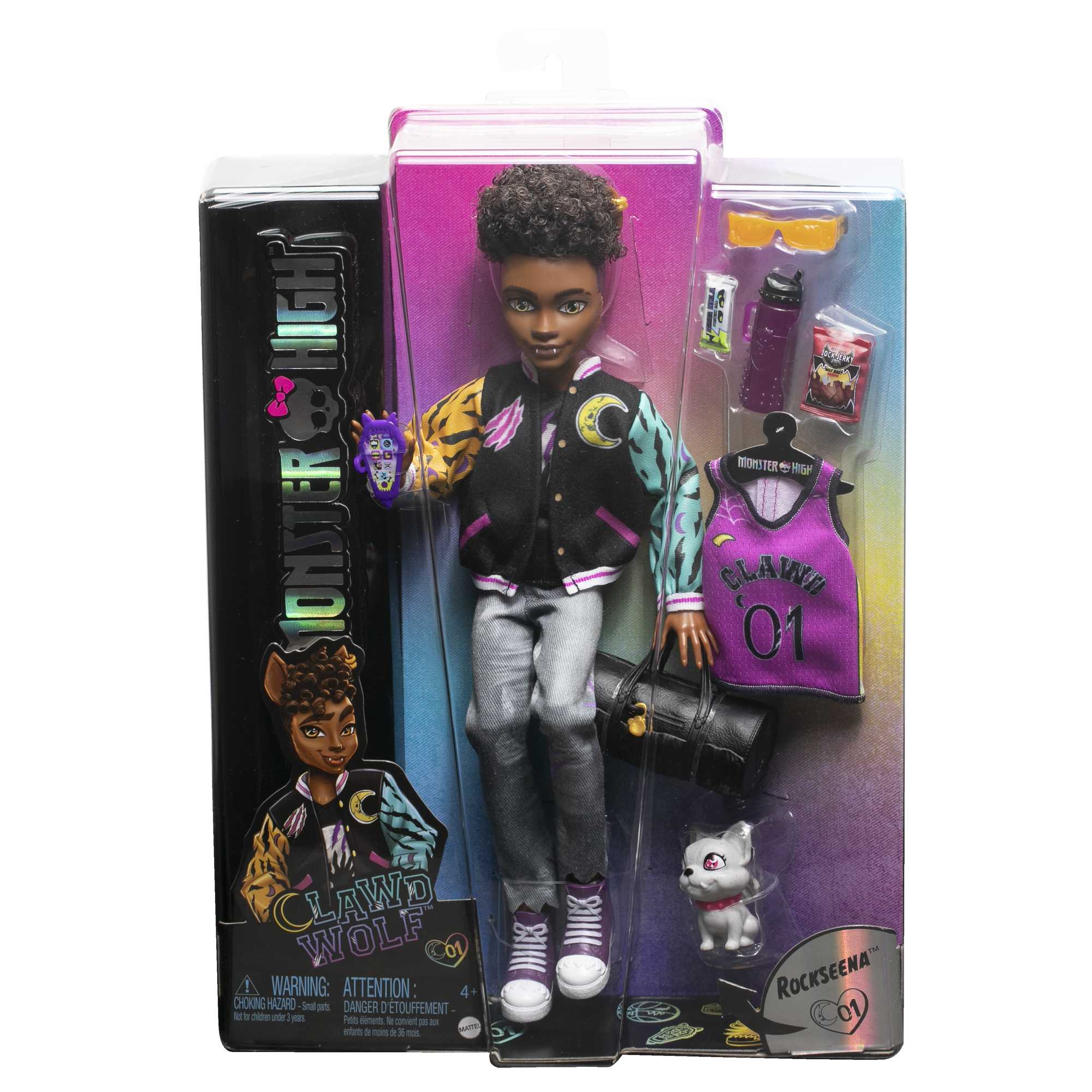 Monster High-Puppe, Clawd Wolf-Puppe Mit Gargoyle-Bulldogge Als Haustier Und Zubehör - Image 6