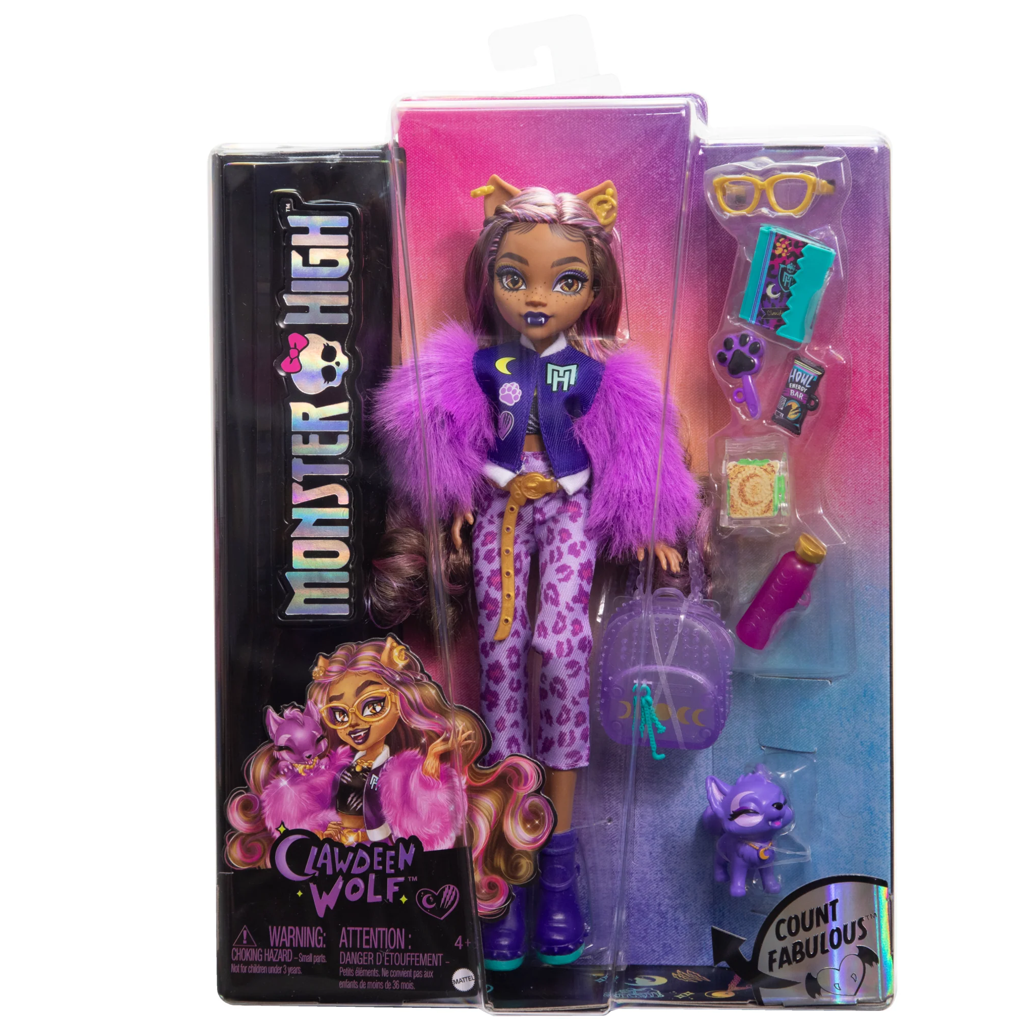 Monster High Clawdeen Wolf, Bambola Alla Moda Con Cucciolo Crescent E Accessori - Image 6