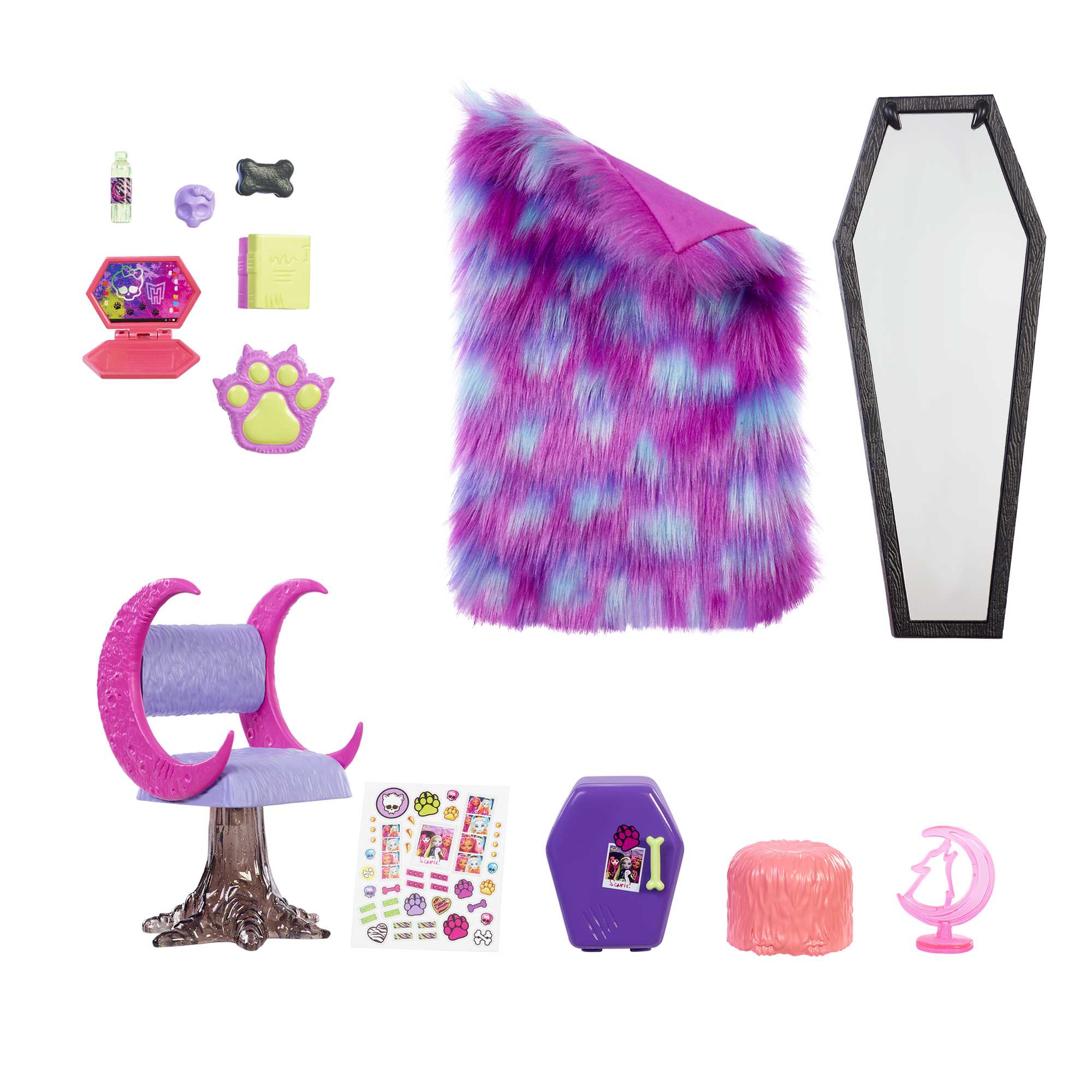 Monster High Clawdeen Wolf Bedroom Playset - Image 5