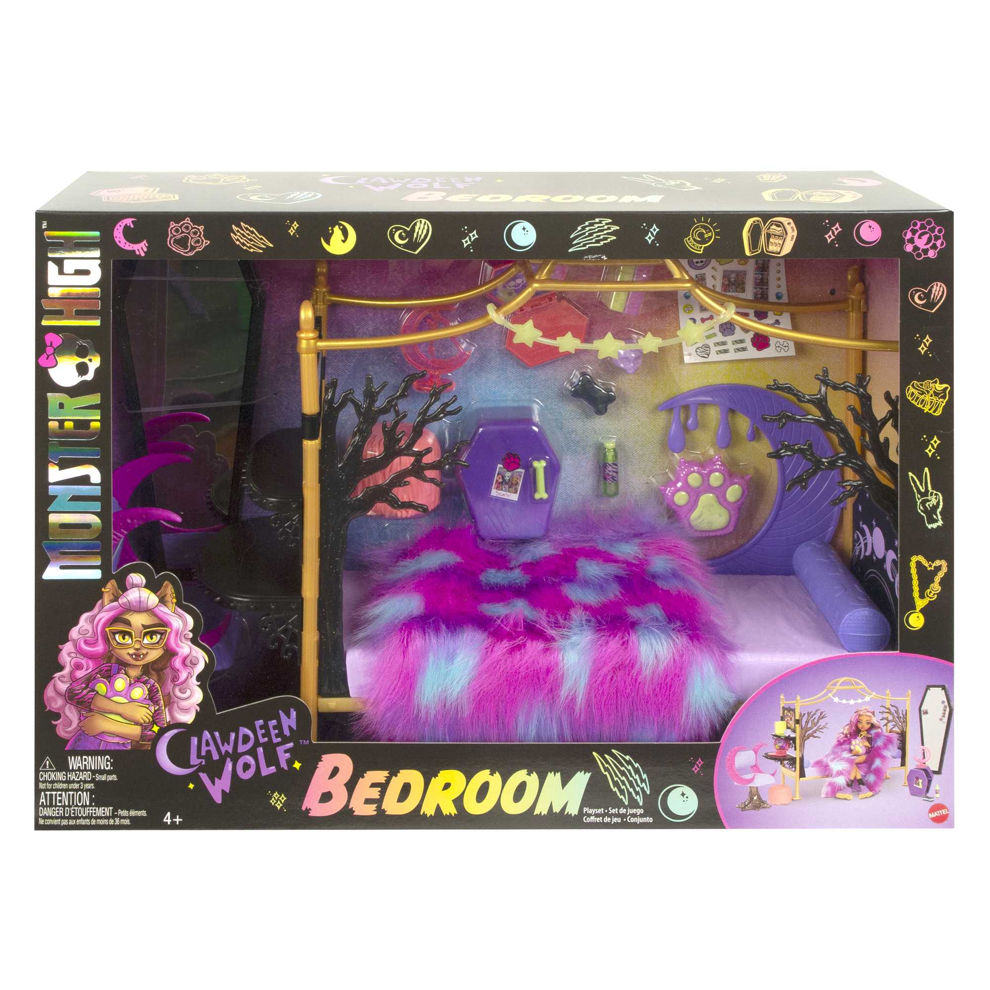 Monster High Clawdeen Wolf Bedroom Playset - Image 6
