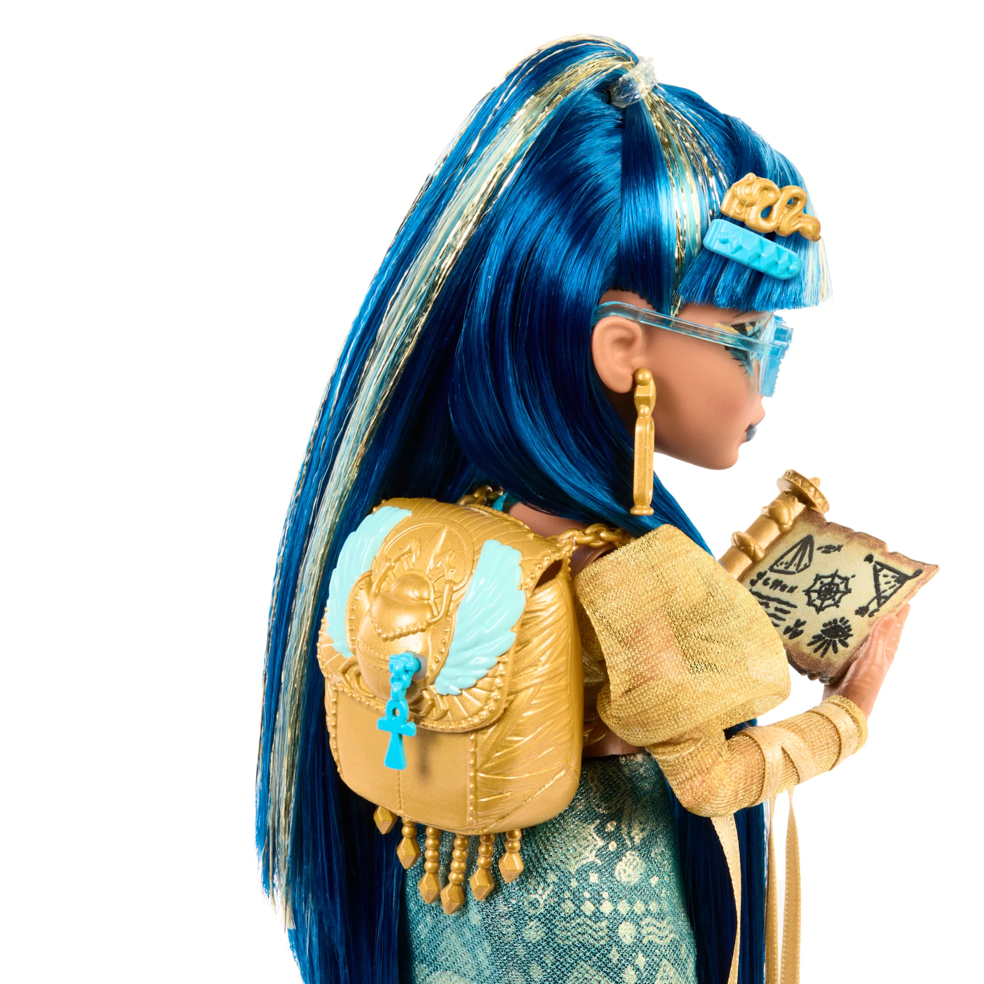 Bambola Monster High Cleo De Nile Alla Moda Con Il Cucciolo Hissette E Accessori - Image 5