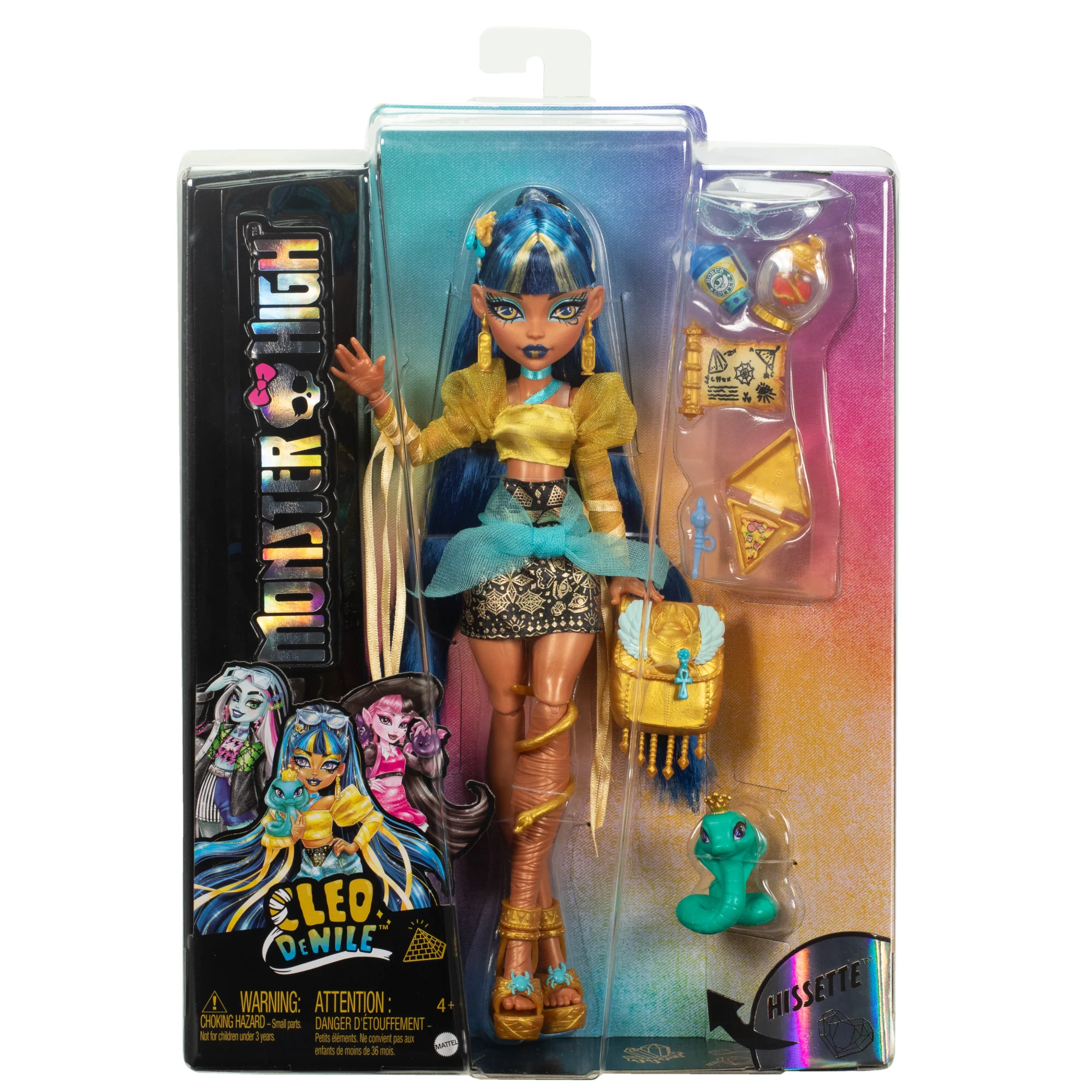 Monster High Cleo De Nile, Modepop Met Dierenvriendje Hissette En Accessoires - Image 6