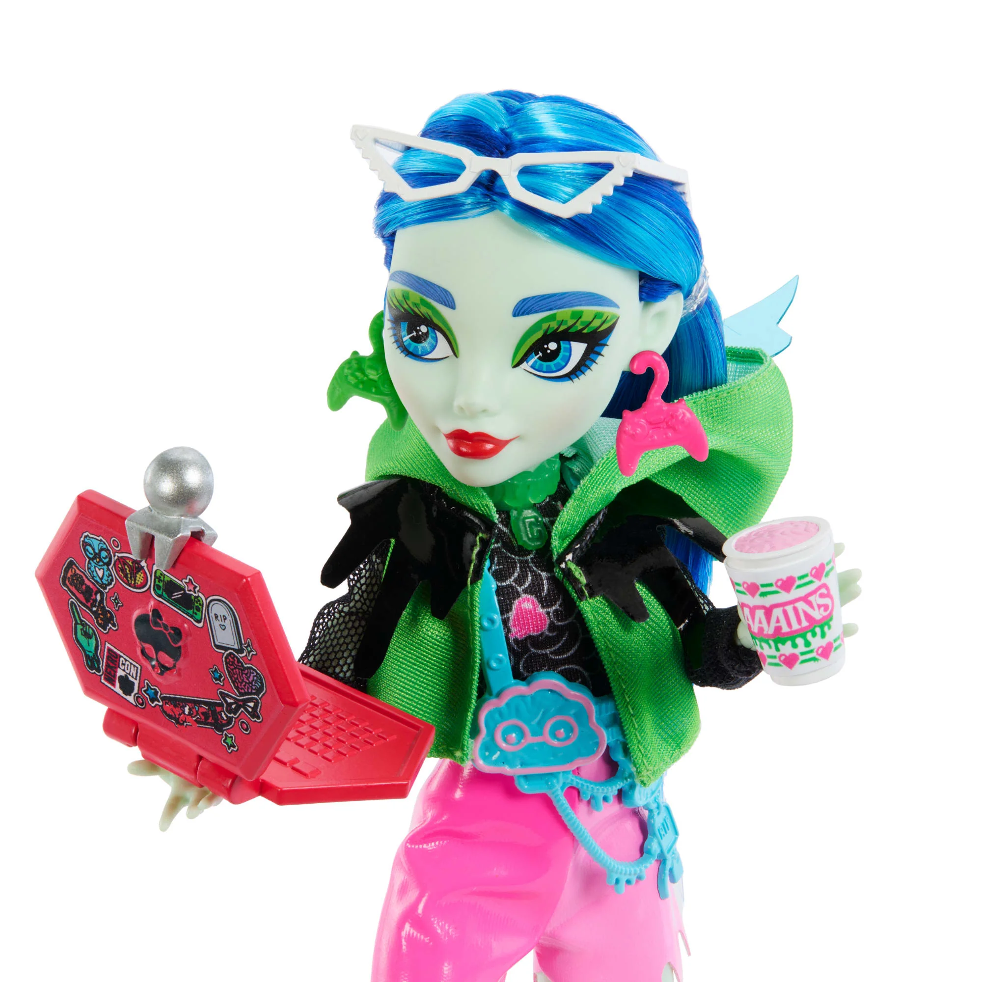 Monster High-Monstrueux Secrets-Coffret Ghoulia Yelps Frayeurs Néon - Image 3